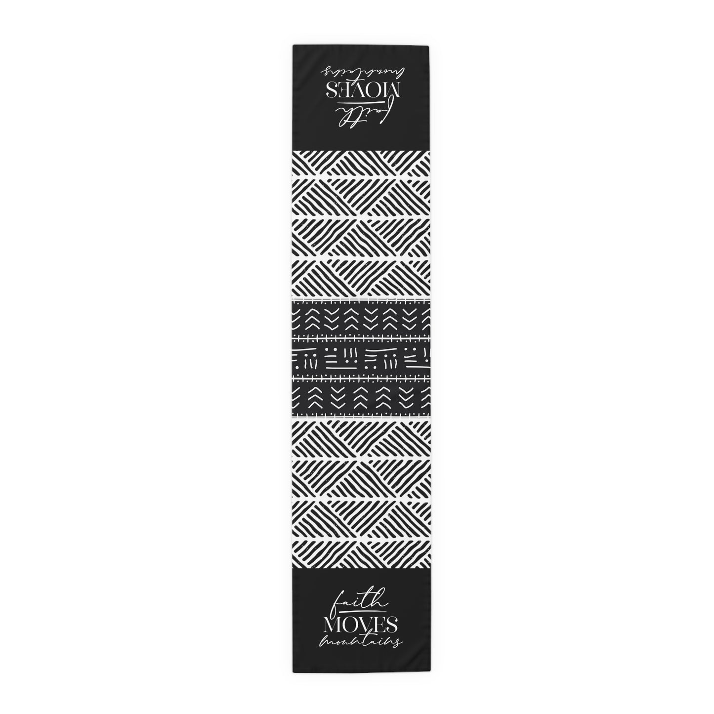 Koya "Faith Moves Mountains" Tablerunner