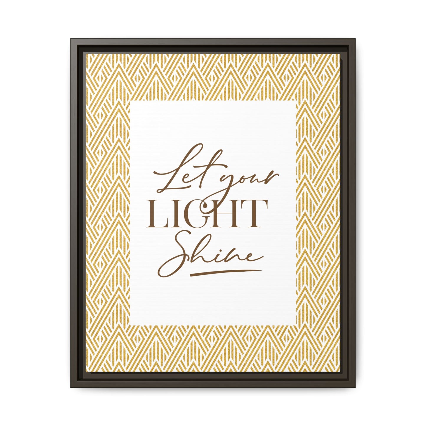 Ashanti Let Your Light Shine Framed Canvas Art