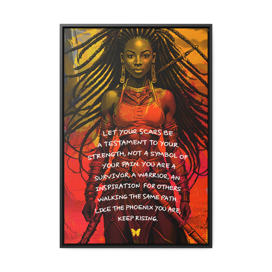 Spirit of a Warrior Gallery Framed Canvas Art