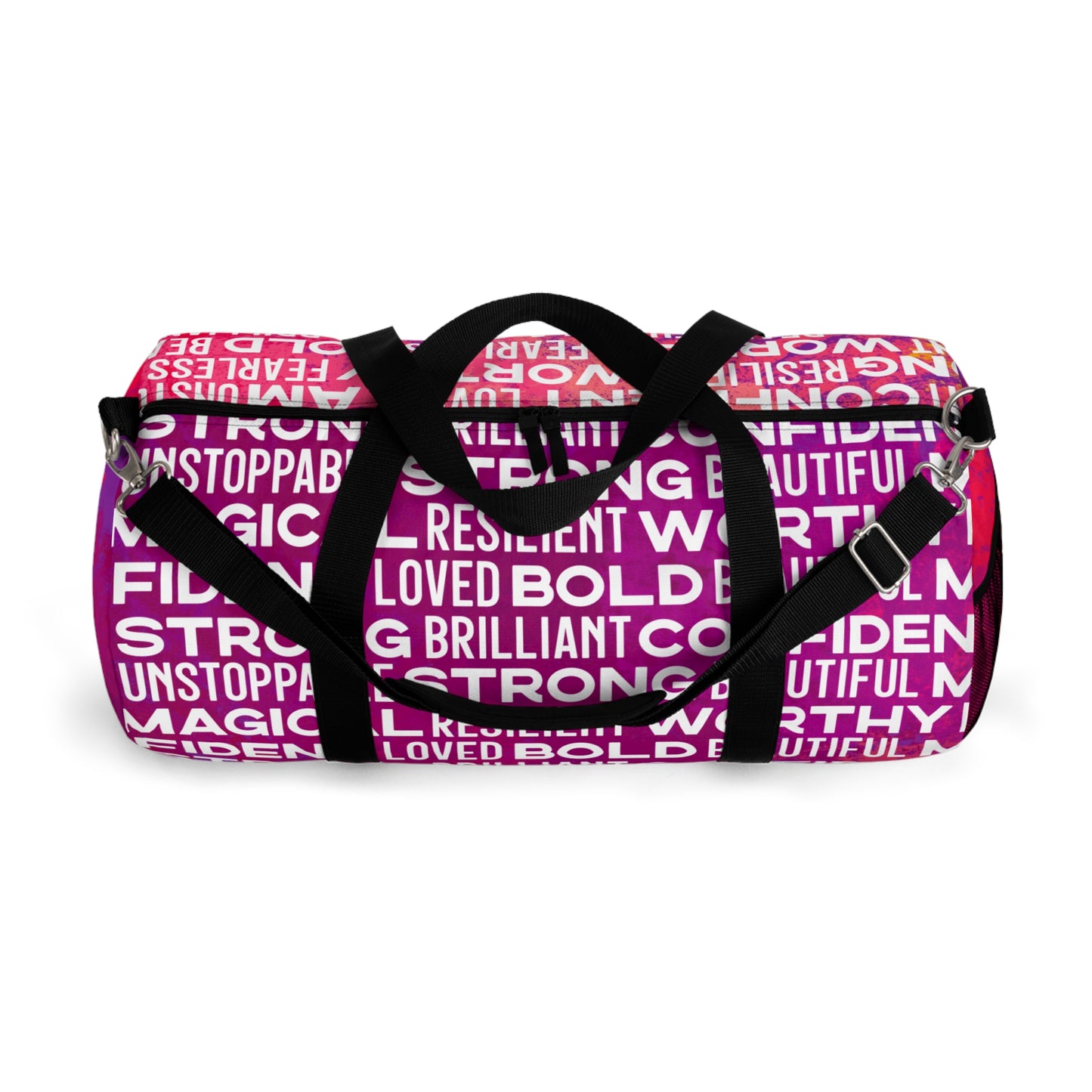 Bold Affirmations Duffel Bag (Berry)