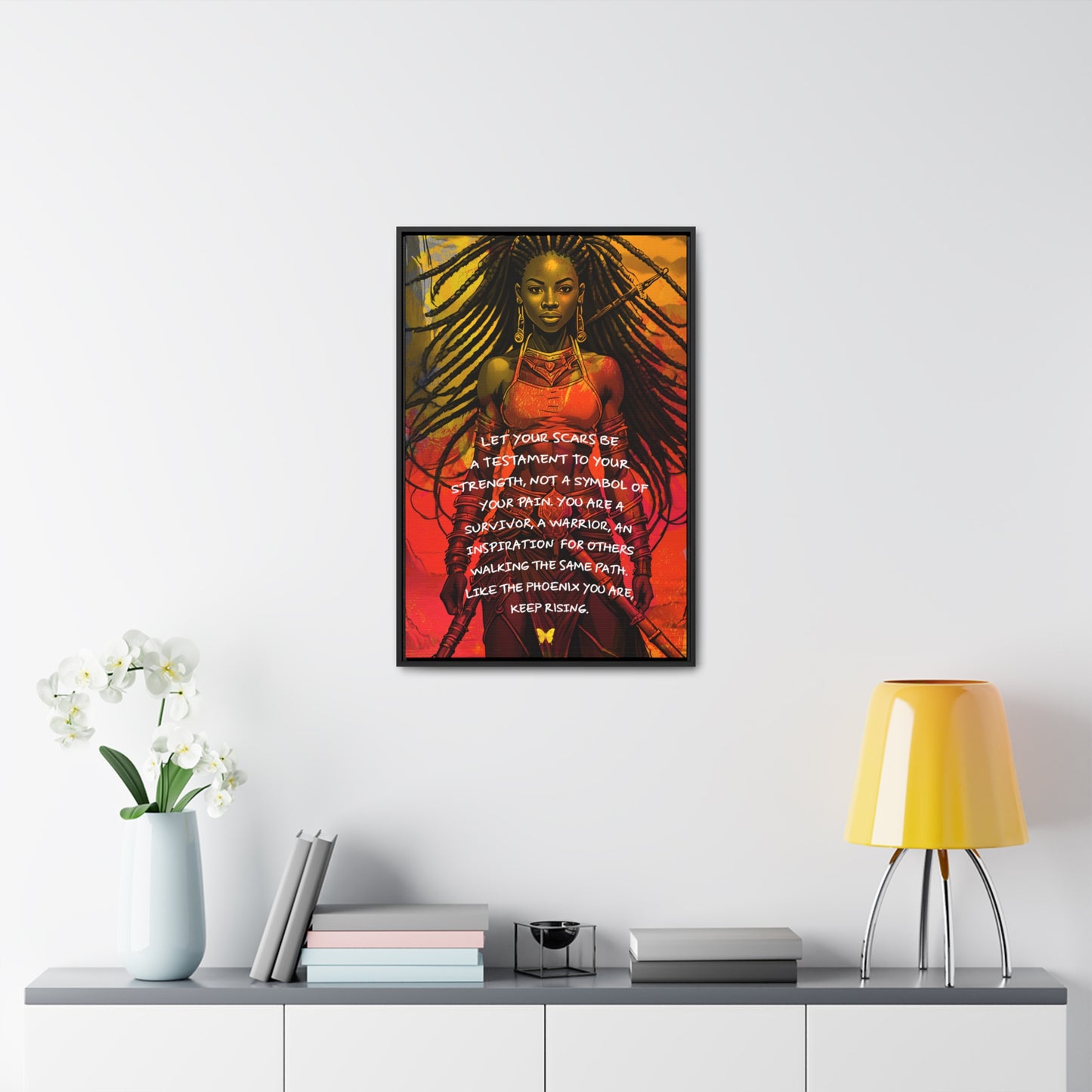 Spirit of a Warrior Gallery Framed Canvas Art