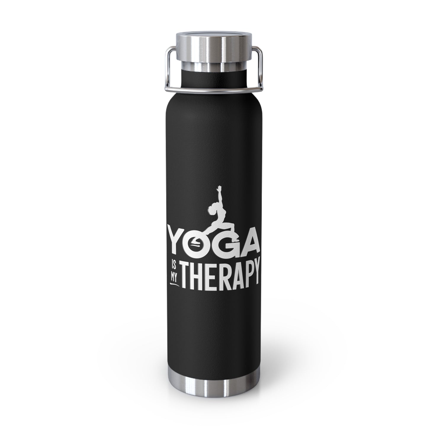 Yoga is My Therapy Copper Vacuum Insulated Bottle, 22oz