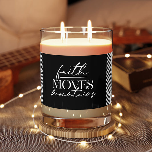 Koya "Faith Moves Mountains" Scented Candle - Full Glass, 11oz