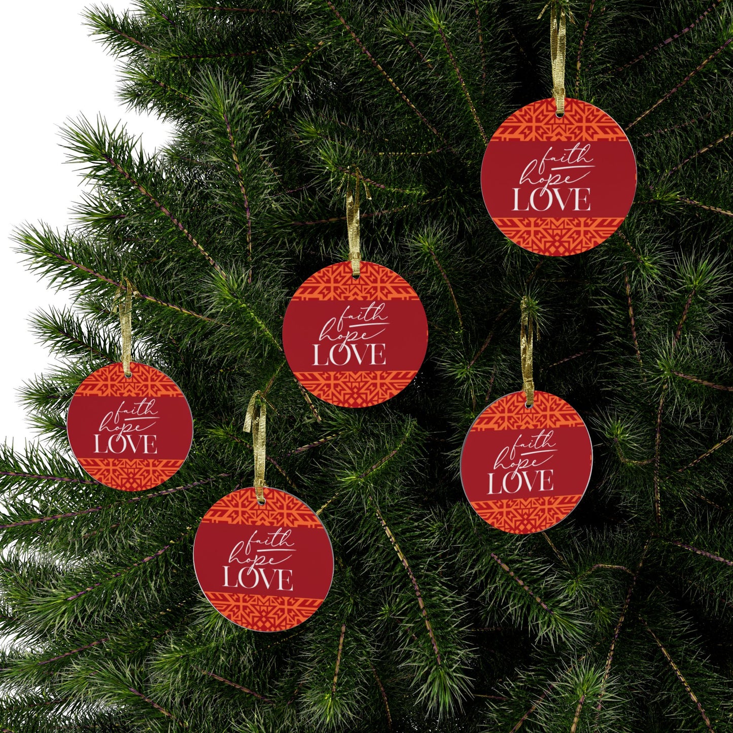 Kaya "Faith, Hope, Love" Ornament