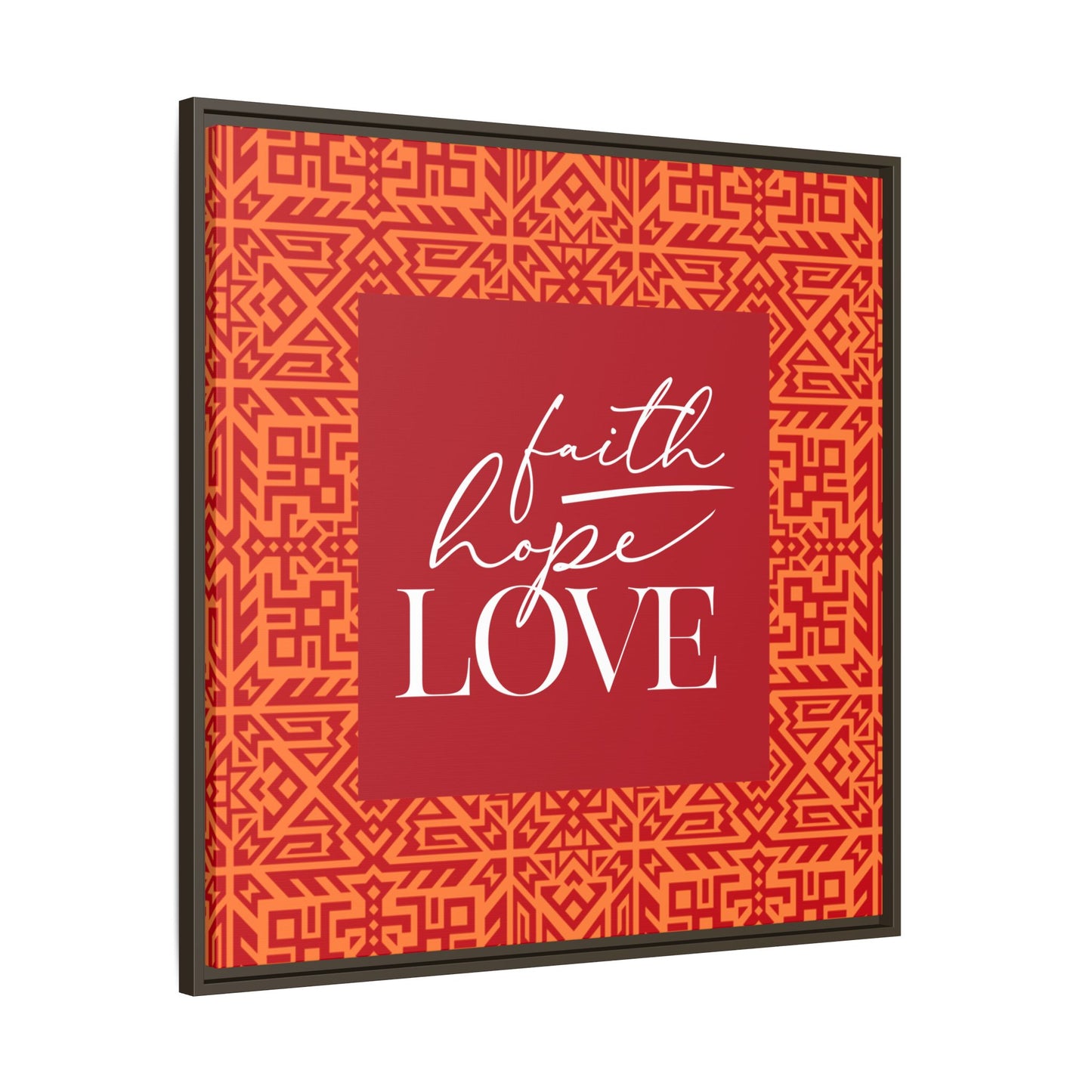 Kaya Faith, Hope, Love Framed Canvas Art