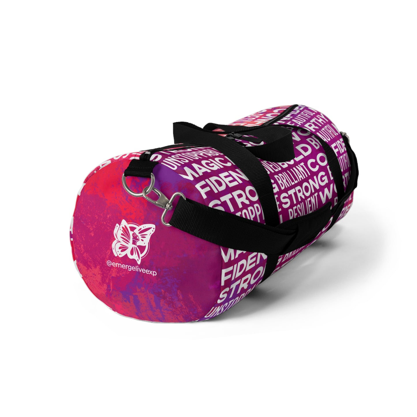 Bold Affirmations Duffel Bag (Berry)