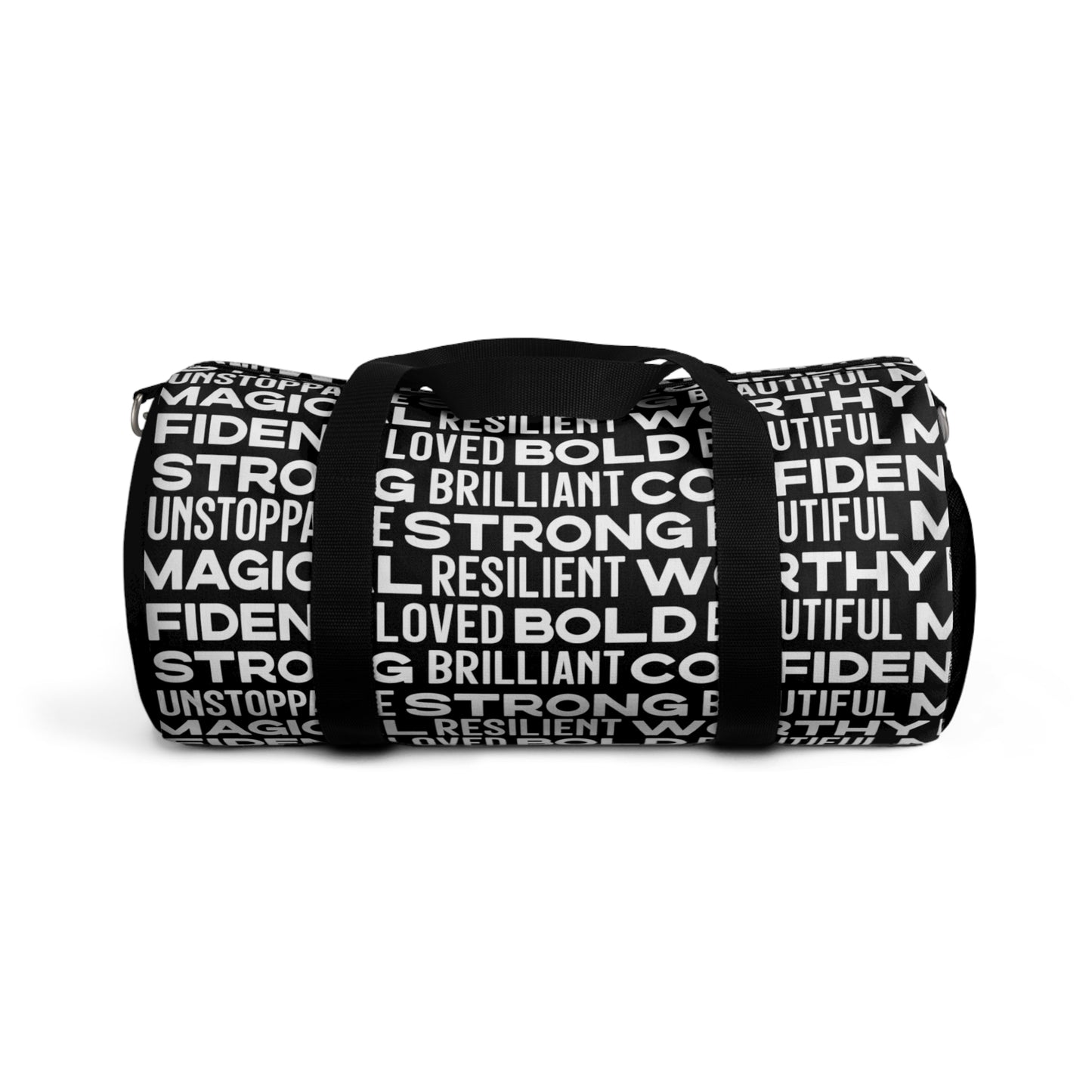 Bold Affirmations Duffel Bag (black)