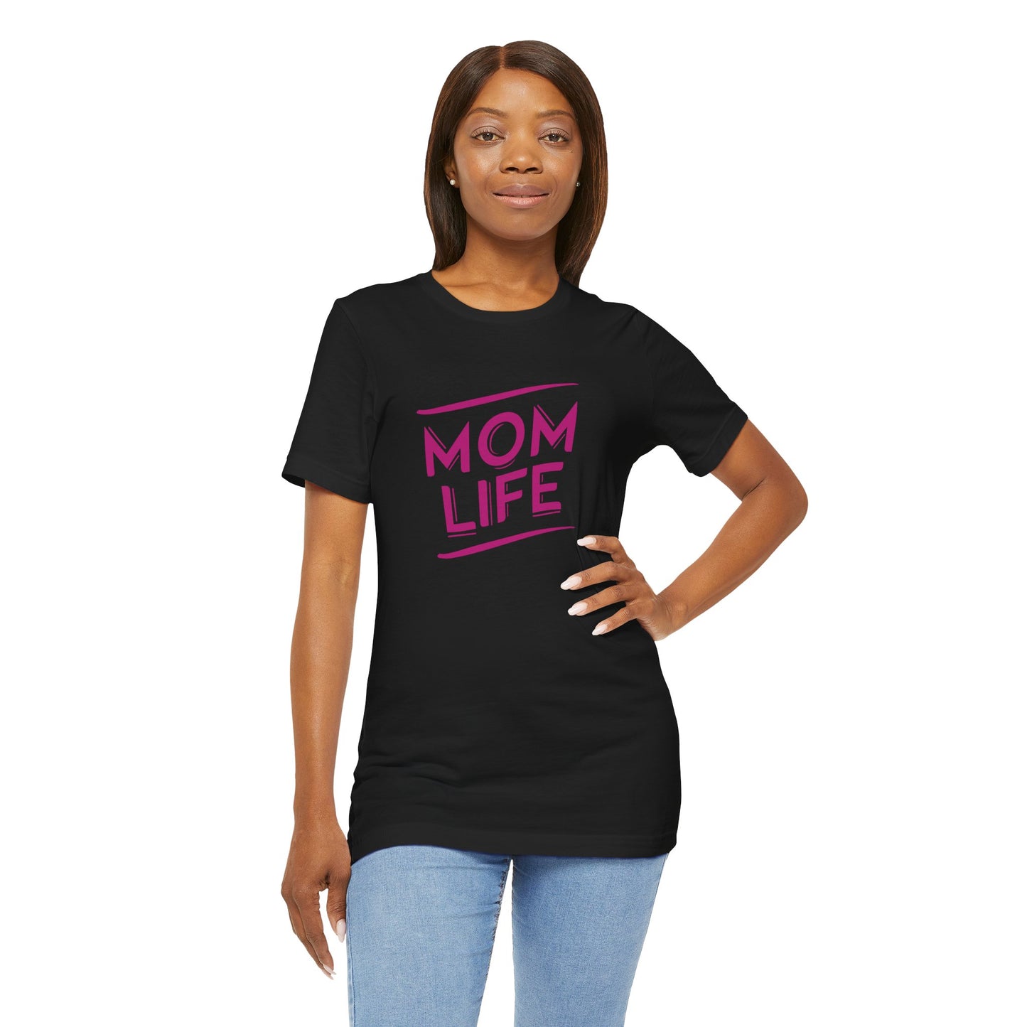 Mom Life Text Only Tee