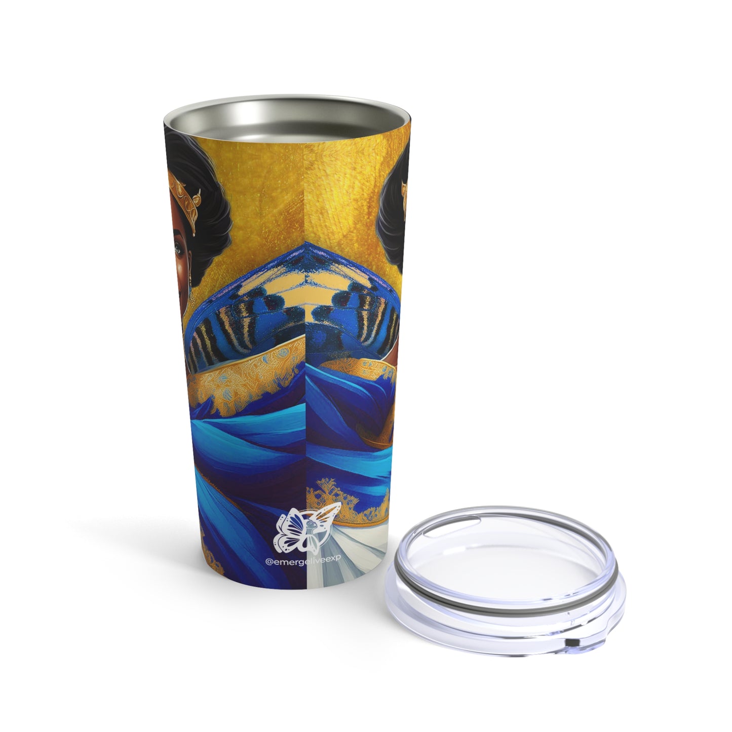 Black Butterfly Queen SGRho-Inspired Tumbler 20 oz