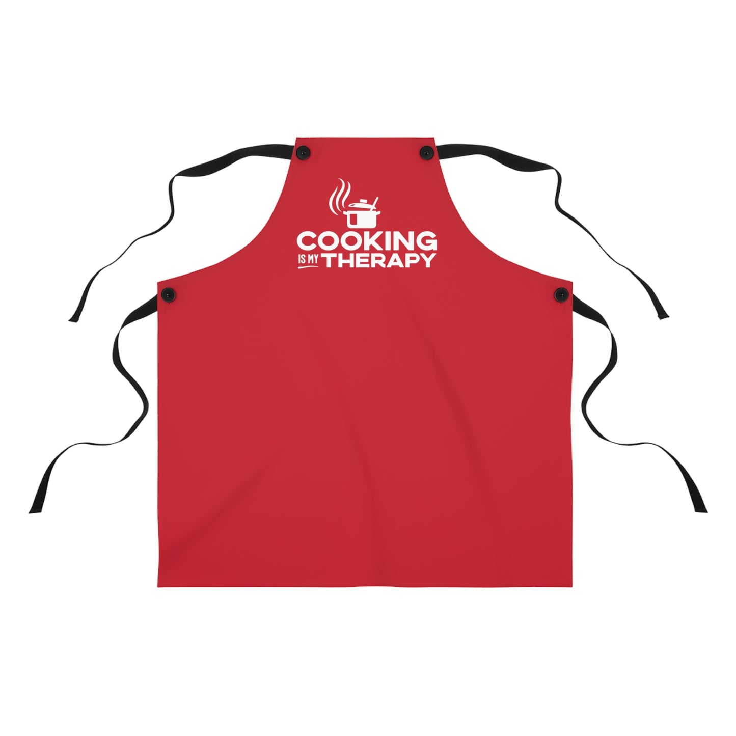 Cooking is my Therapy Apron (red)