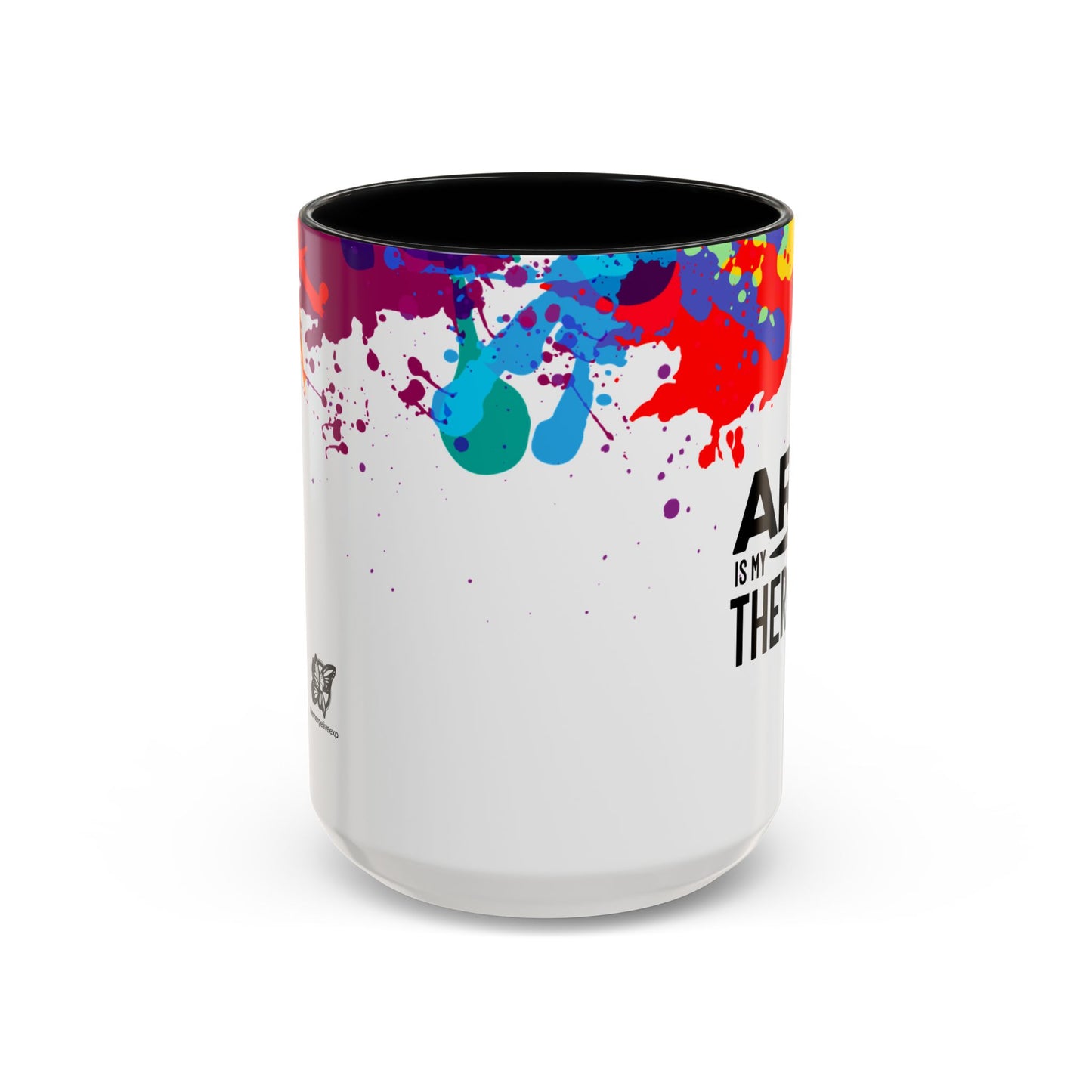 Art is My Therapy Accent Mug