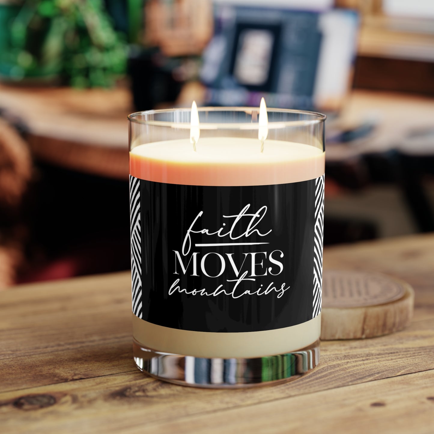 Koya "Faith Moves Mountains" Scented Candle - Full Glass, 11oz