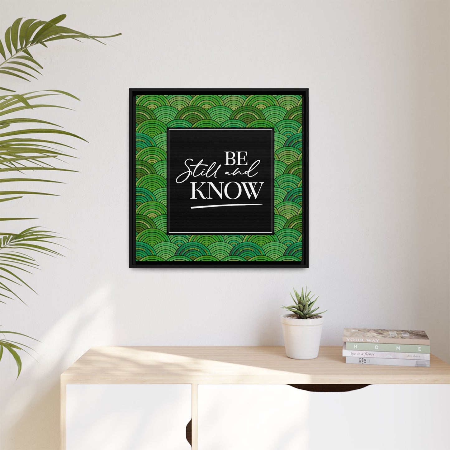 Be Still & Know Framed Canvas Art