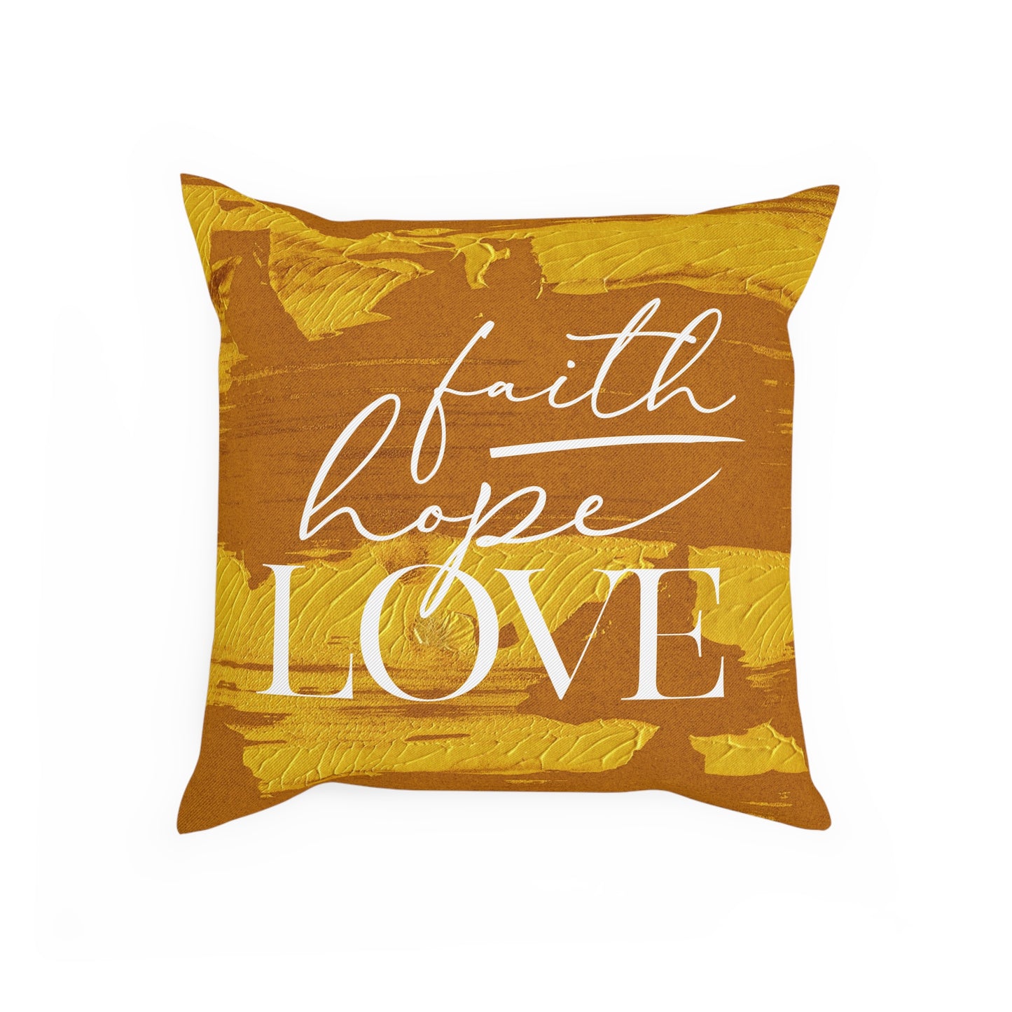 Adira "Faith, Hope, Love" Pillow (gold)