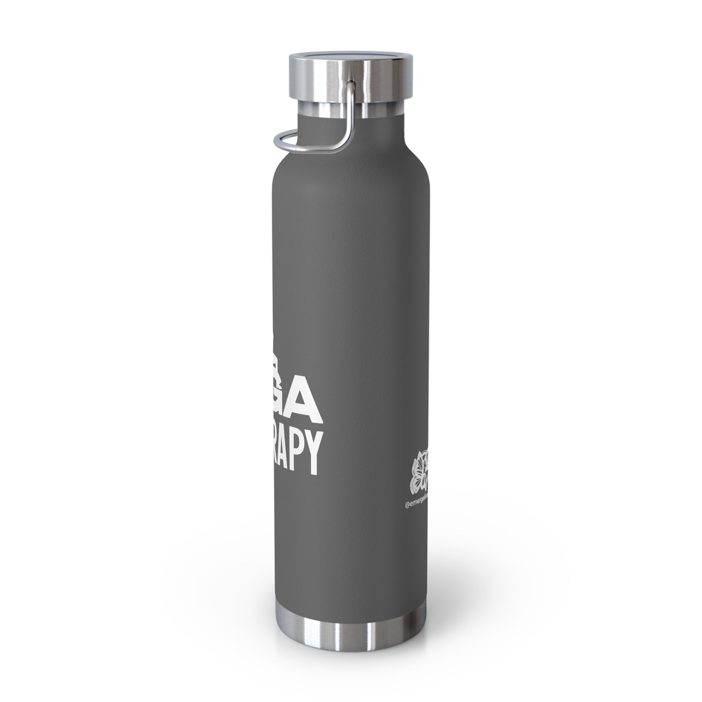 Yoga is My Therapy Copper Vacuum Insulated Bottle, 22oz