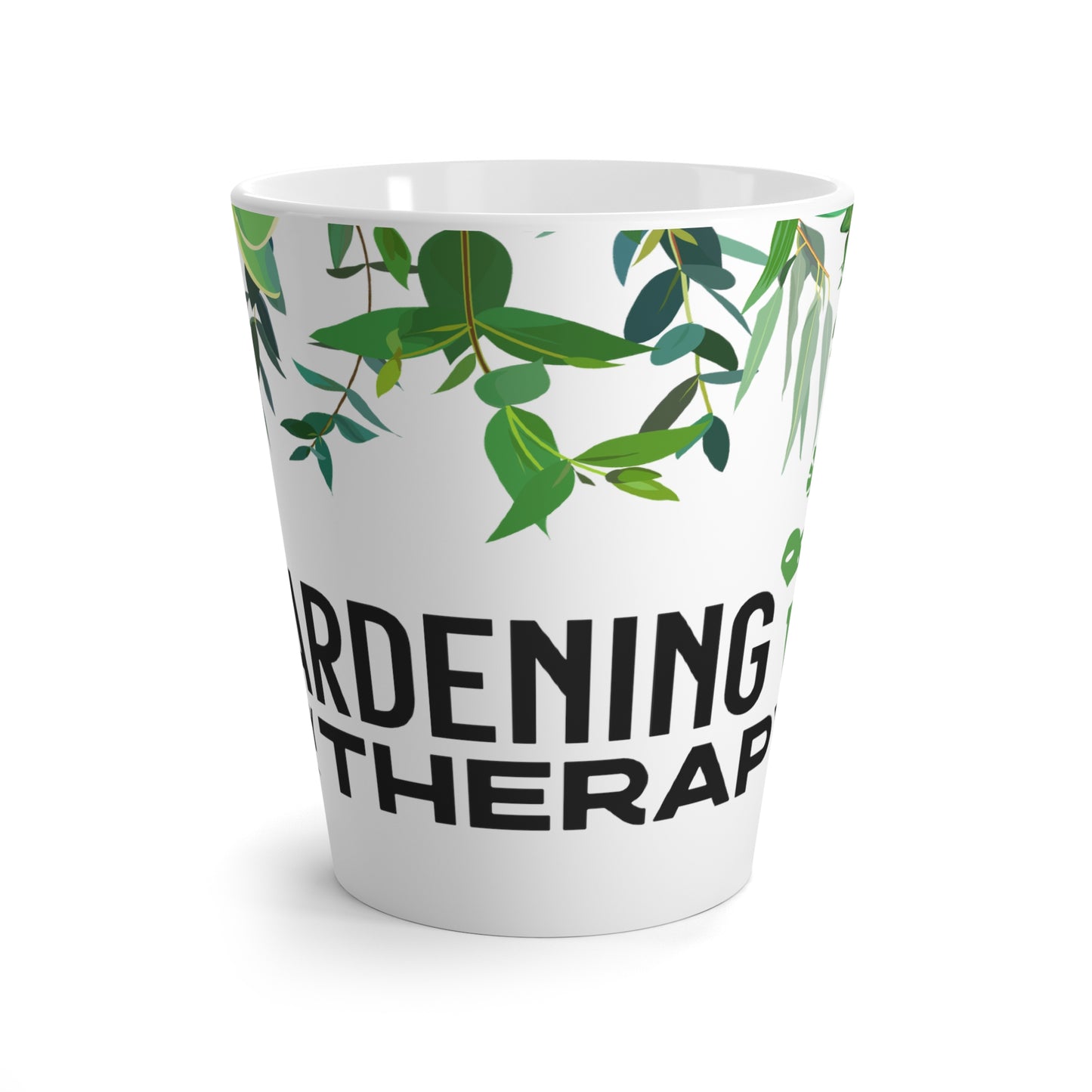 Gardening is my Therapy Latte Mug, 12 oz.