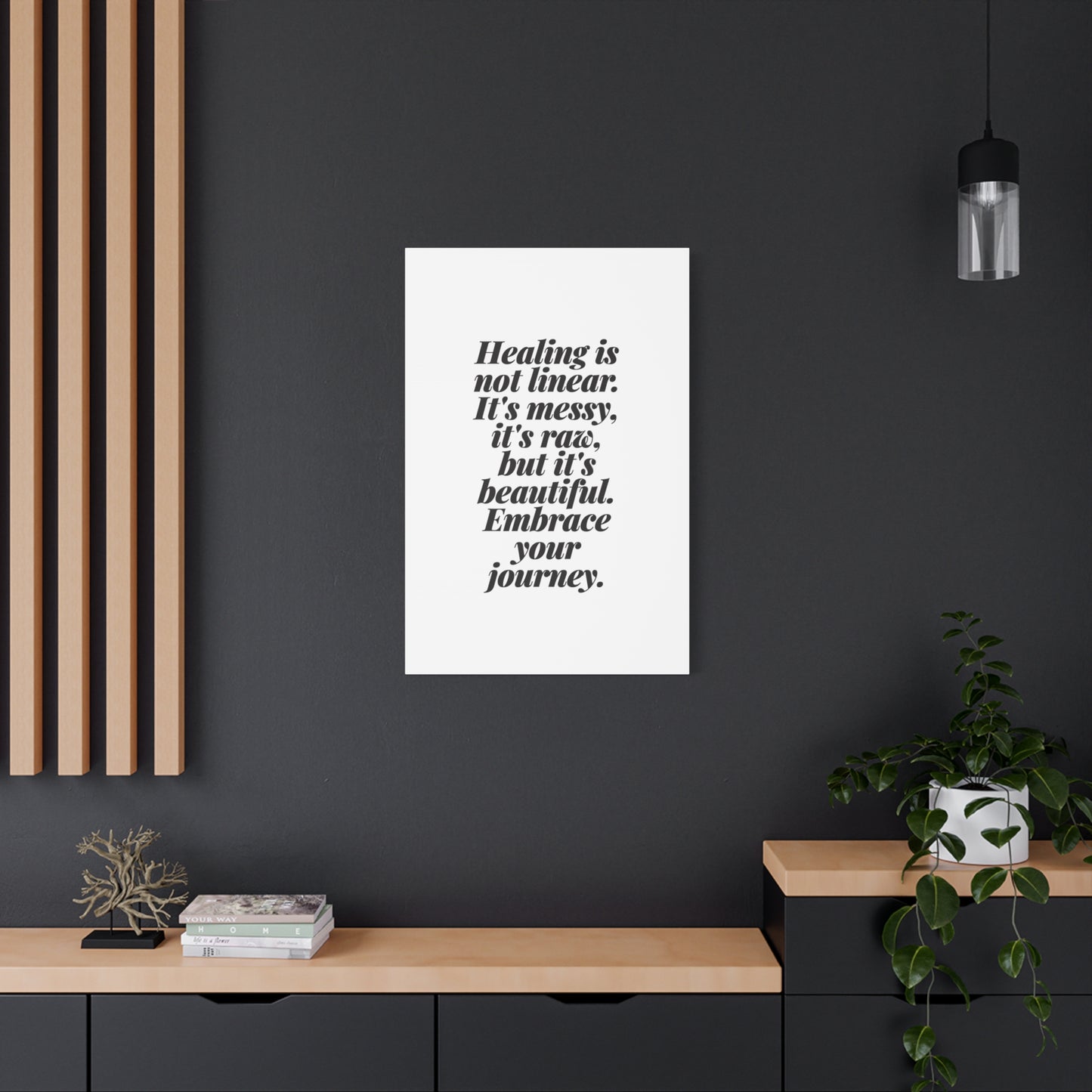 A Beautiful Mess Canvas Wall Art (text)