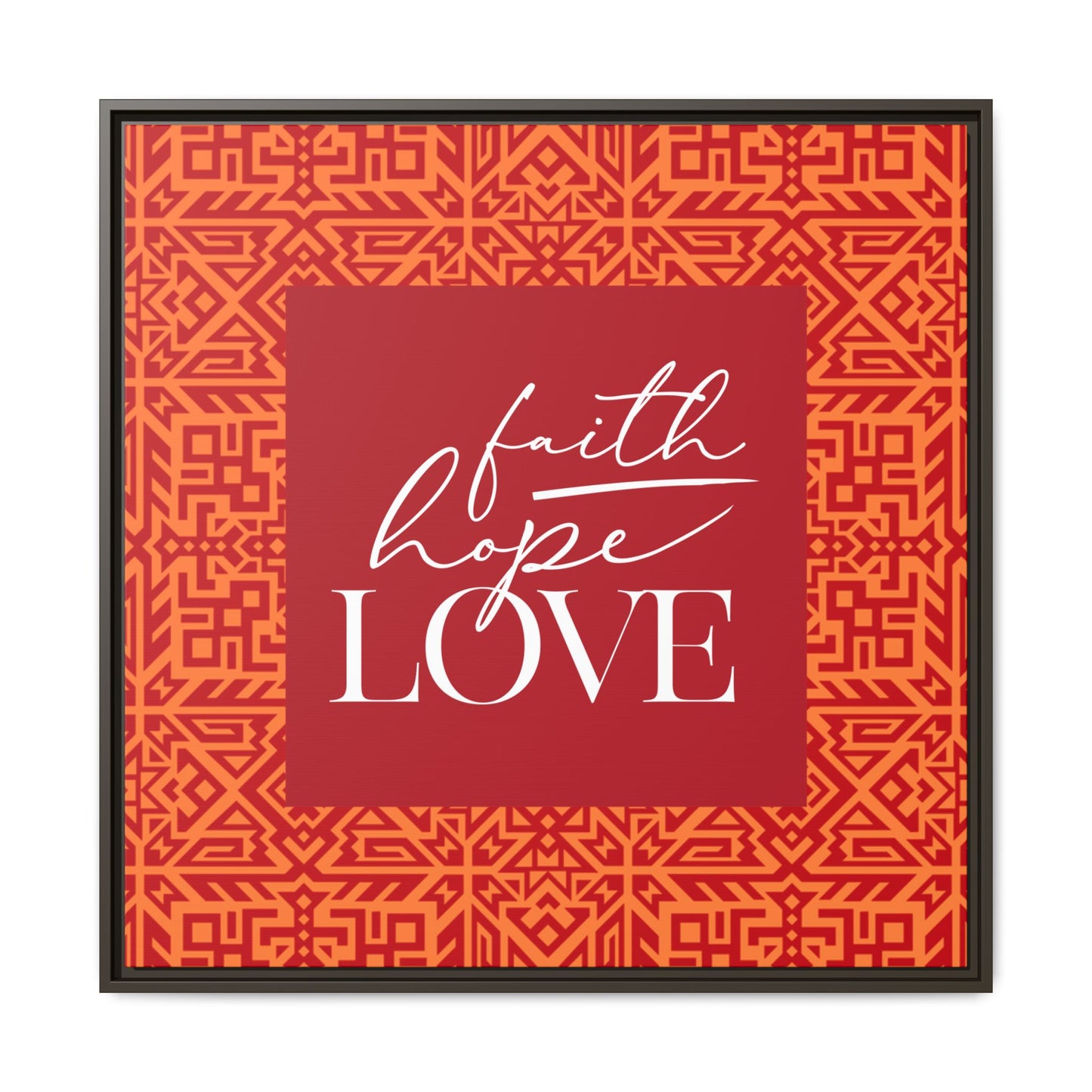 Kaya Faith, Hope, Love Framed Canvas Art