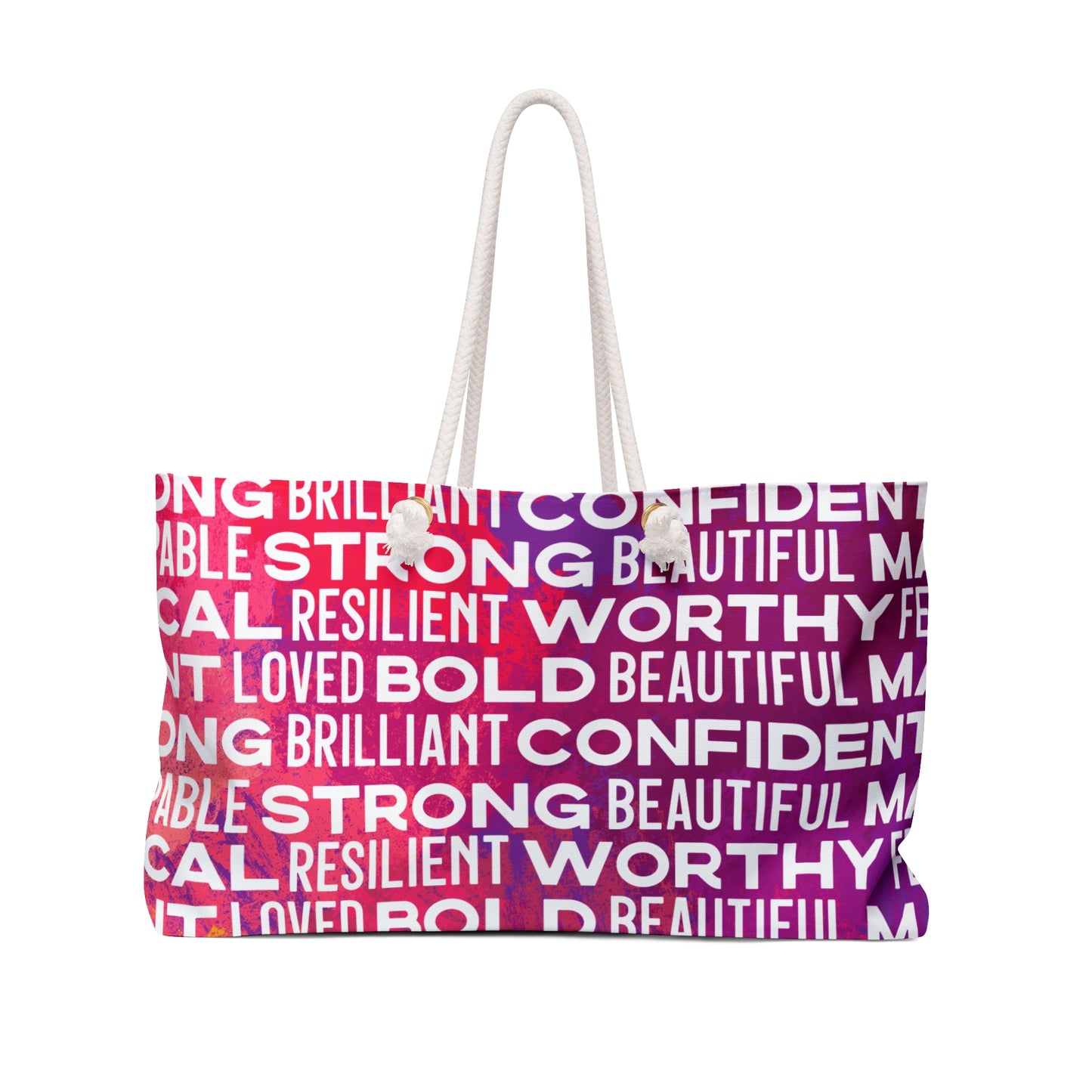 Bold Affirmations Weekender Bag (Berry)