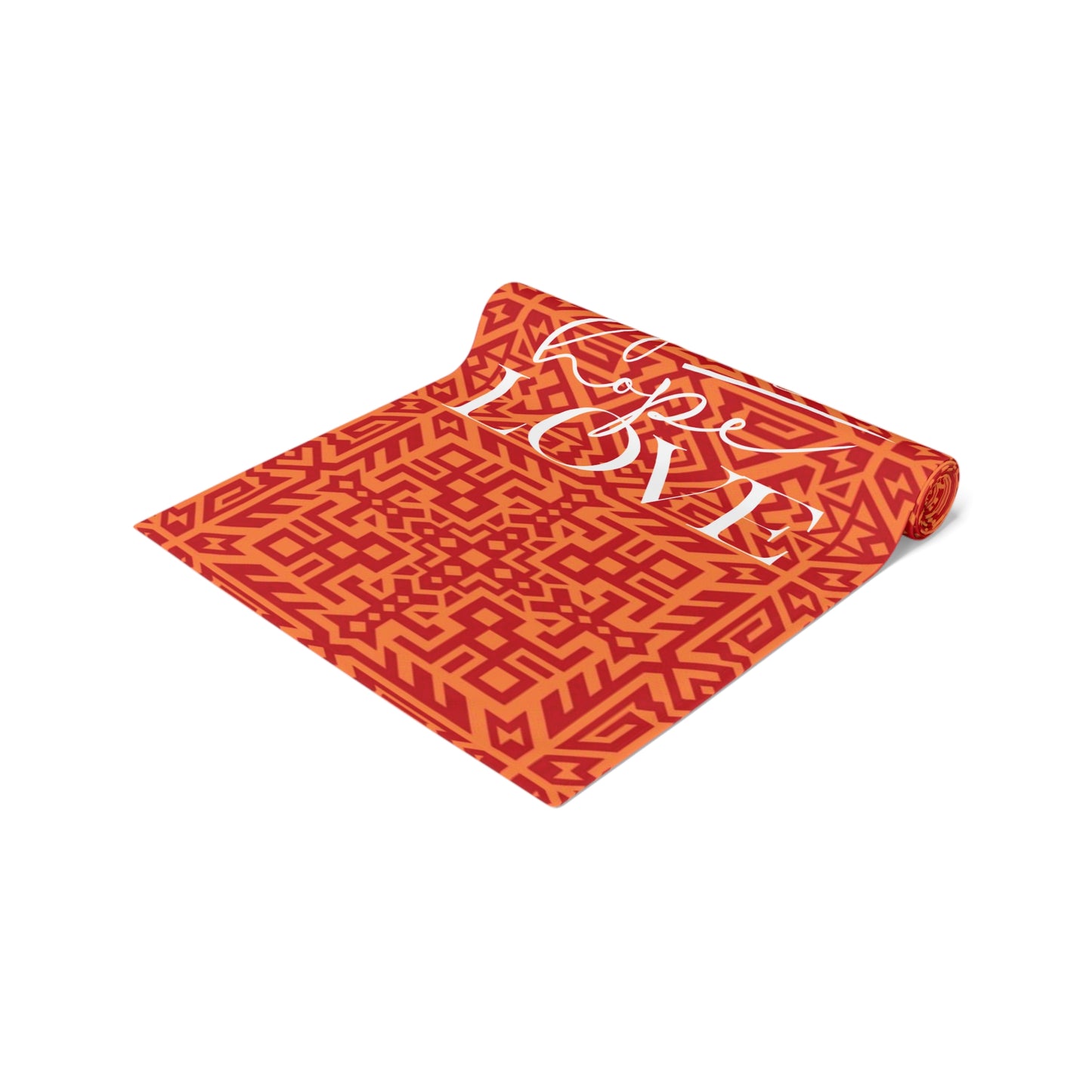 Kaya "Faith, Hope, Love" Tablerunner (red)