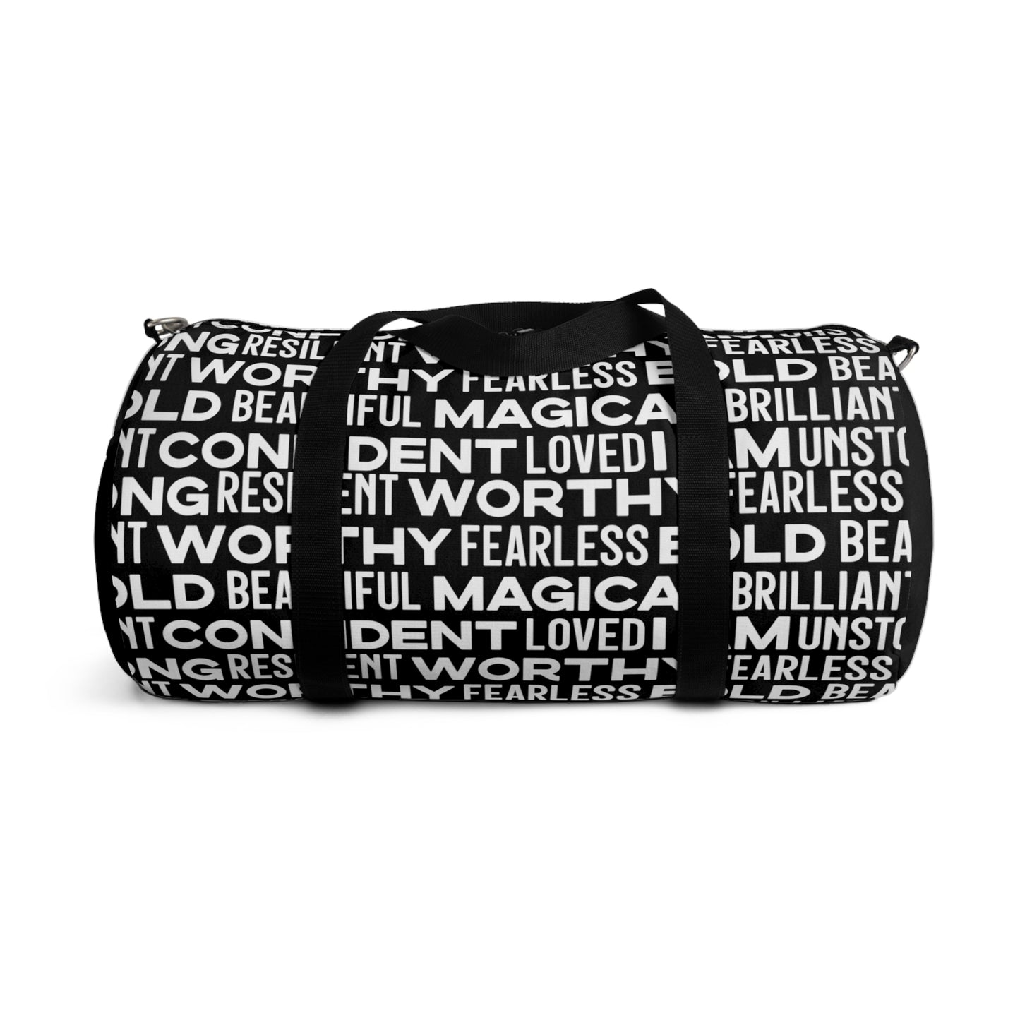 Bold Affirmations Duffel Bag (black)