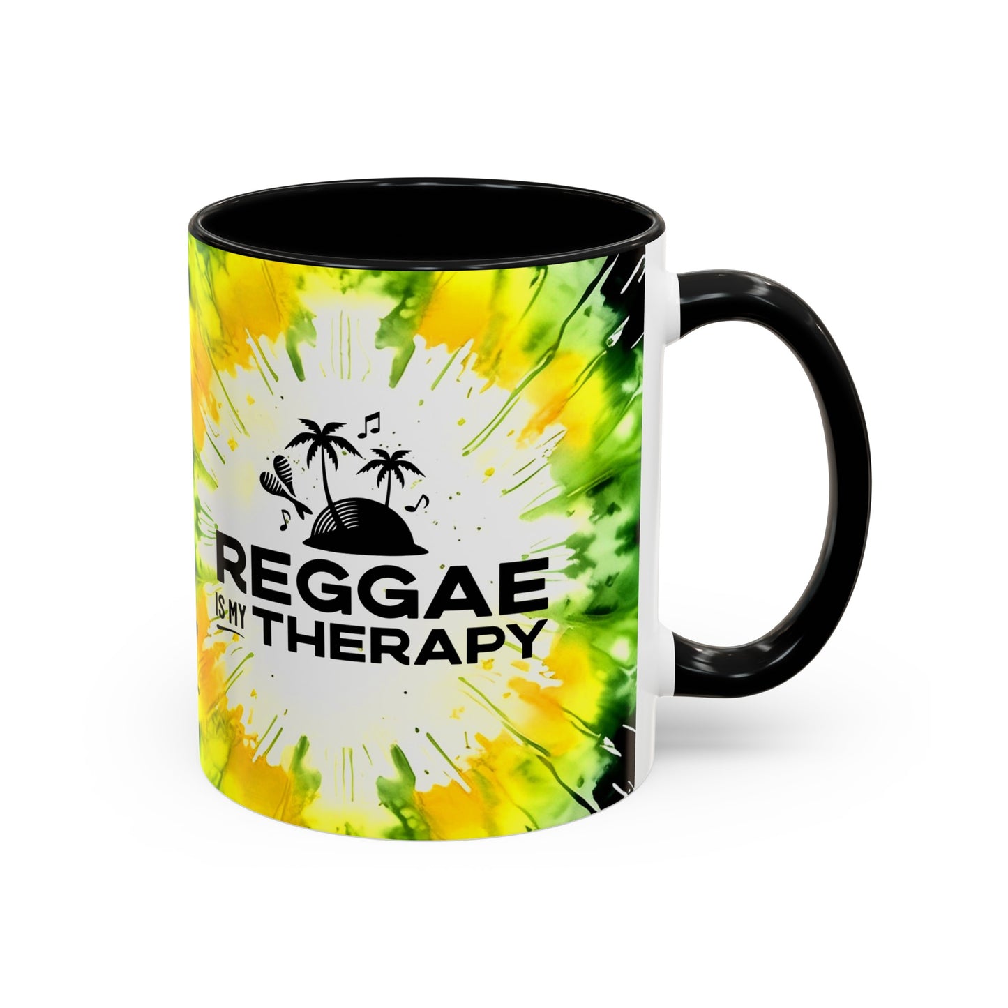 Reggae is My Therapy Accent Mug, 11oz