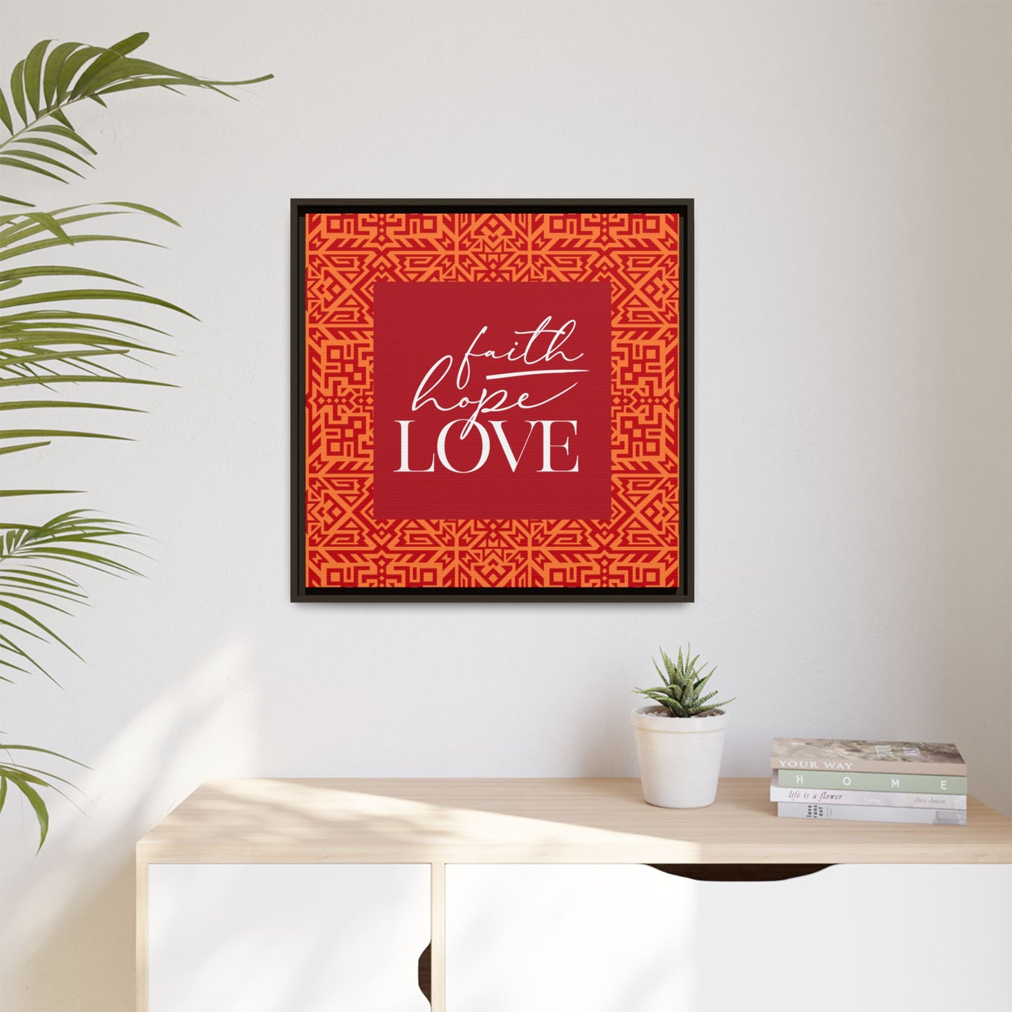 Kaya Faith, Hope, Love Framed Canvas Art