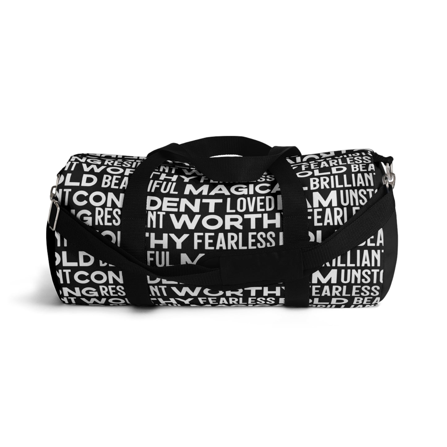 Bold Affirmations Duffel Bag (black)