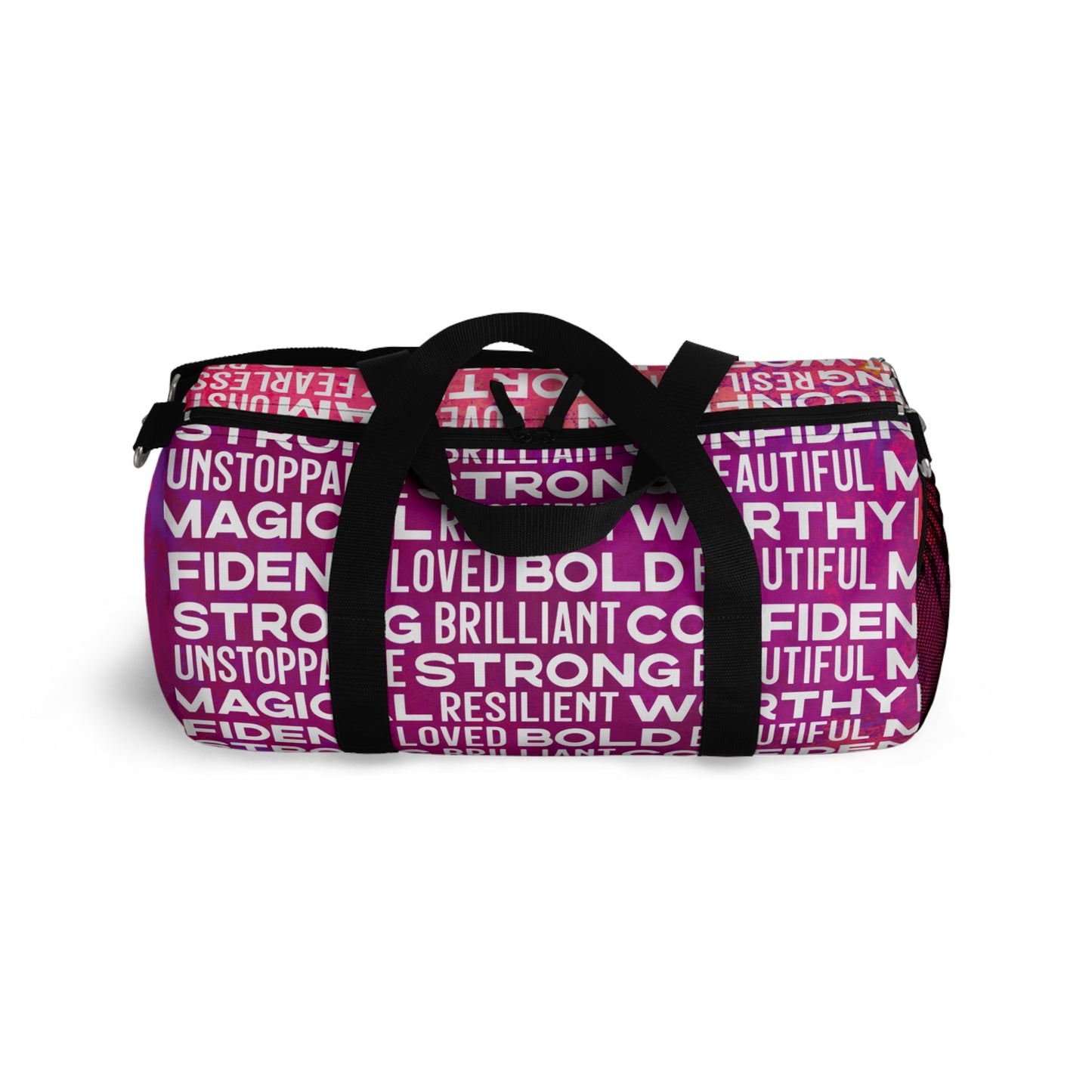 Bold Affirmations Duffel Bag (Berry)