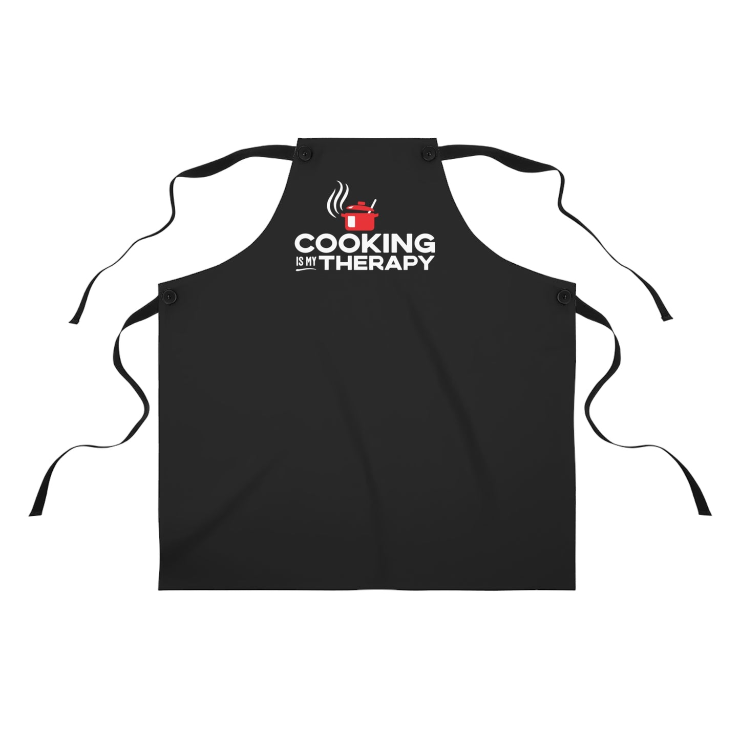 Cooking is my Therapy Apron (black)