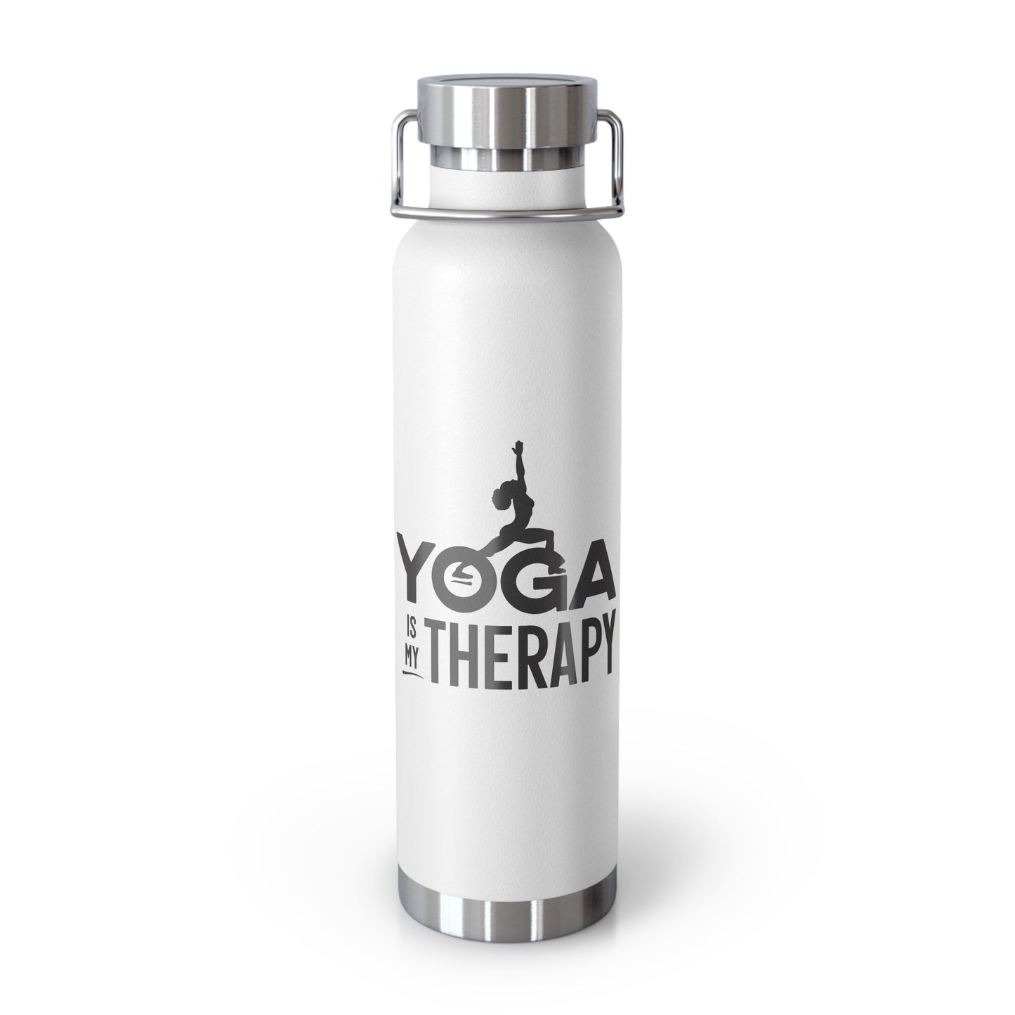 Yoga is My Therapy Copper Vacuum Insulated Bottle, 22oz