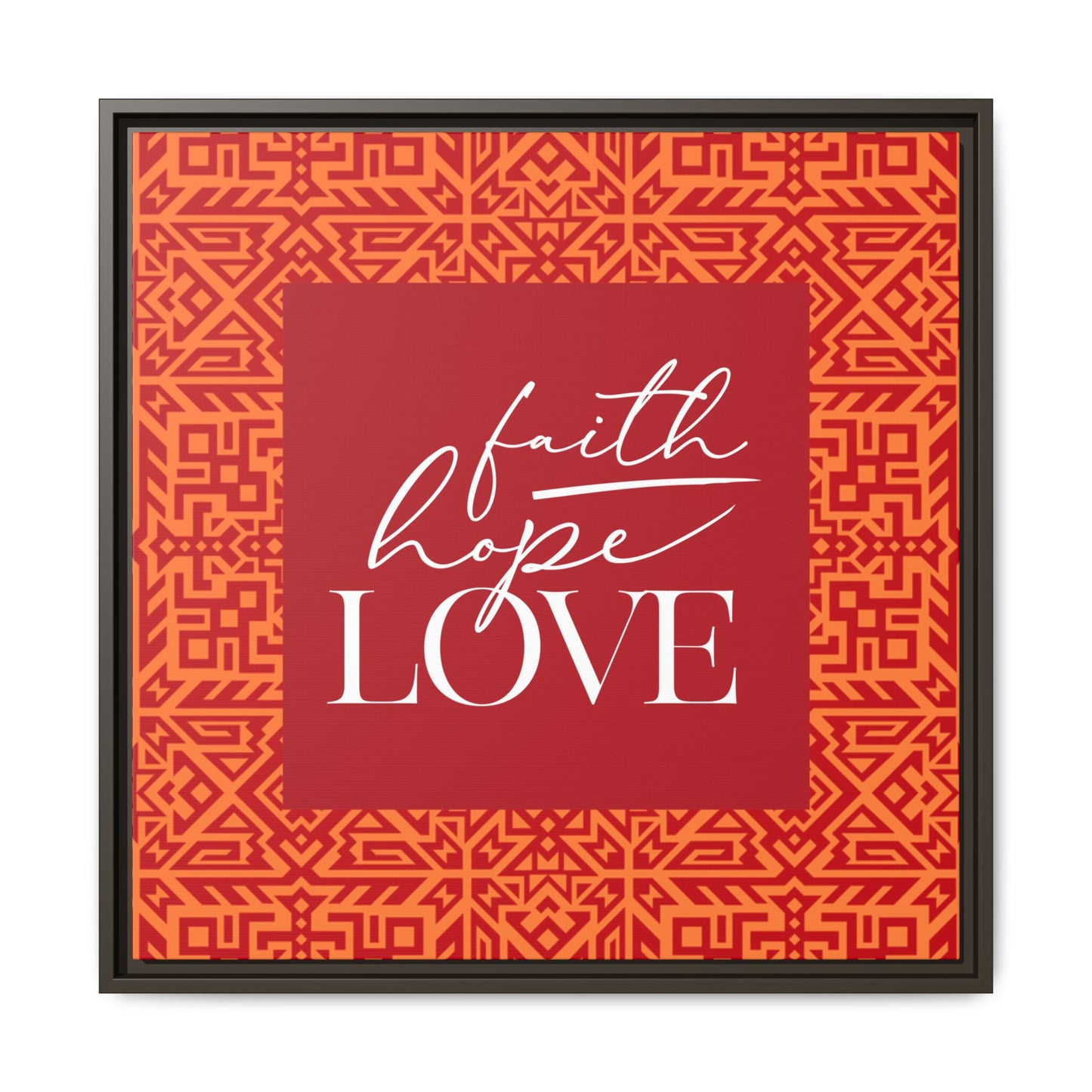 Kaya Faith, Hope, Love Framed Canvas Art