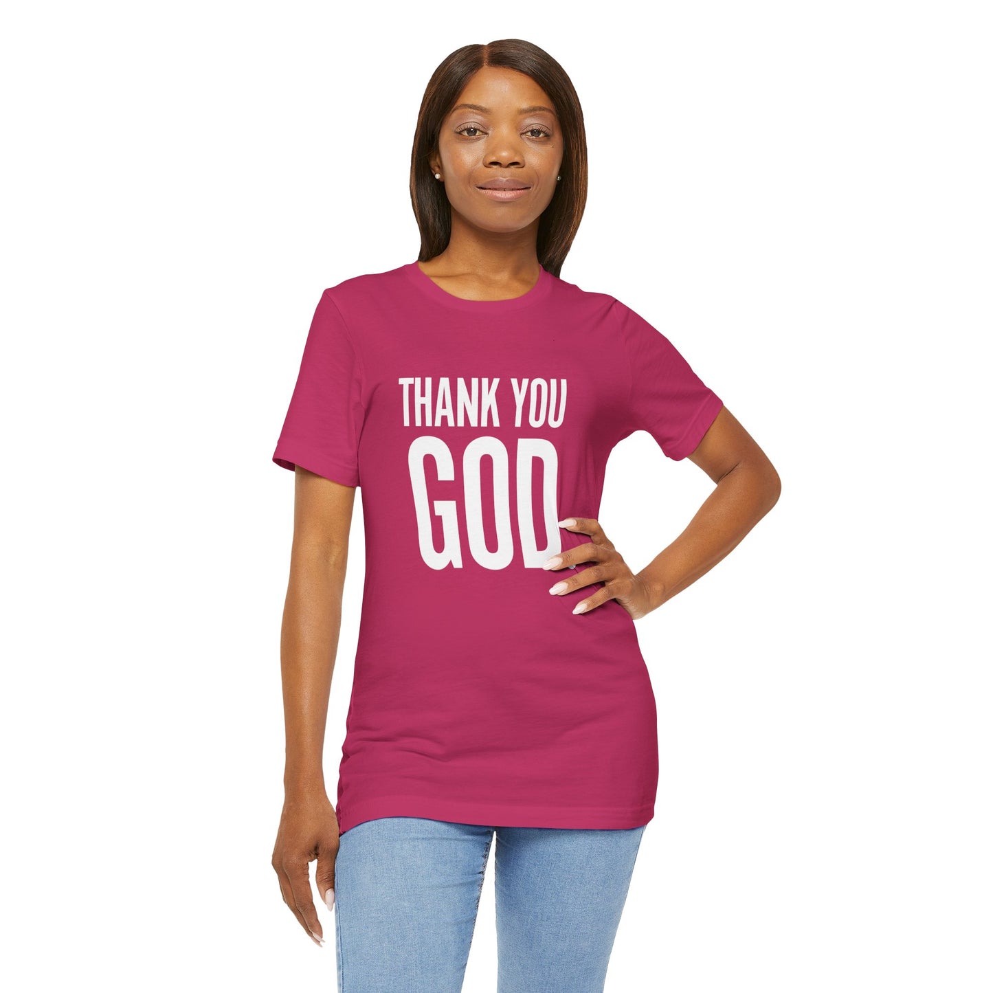 Thank You God Inspirational Comfort Tee