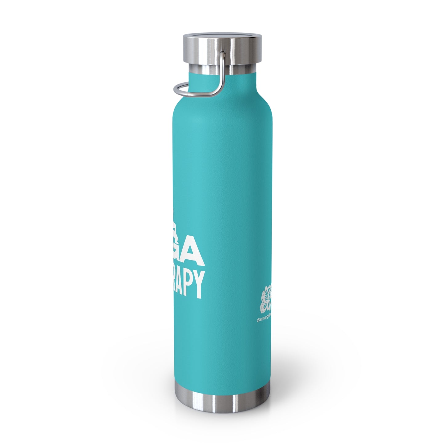 Yoga is My Therapy Copper Vacuum Insulated Bottle, 22oz