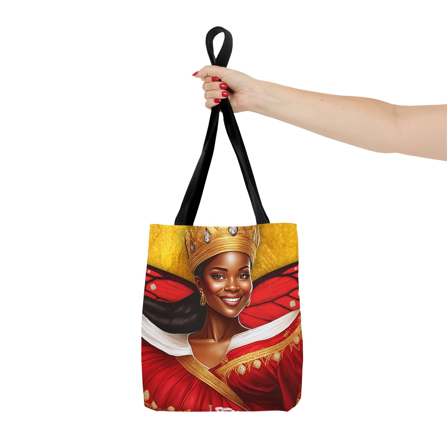 Black Butterfly Delta-Inspired Queen Tote Bag