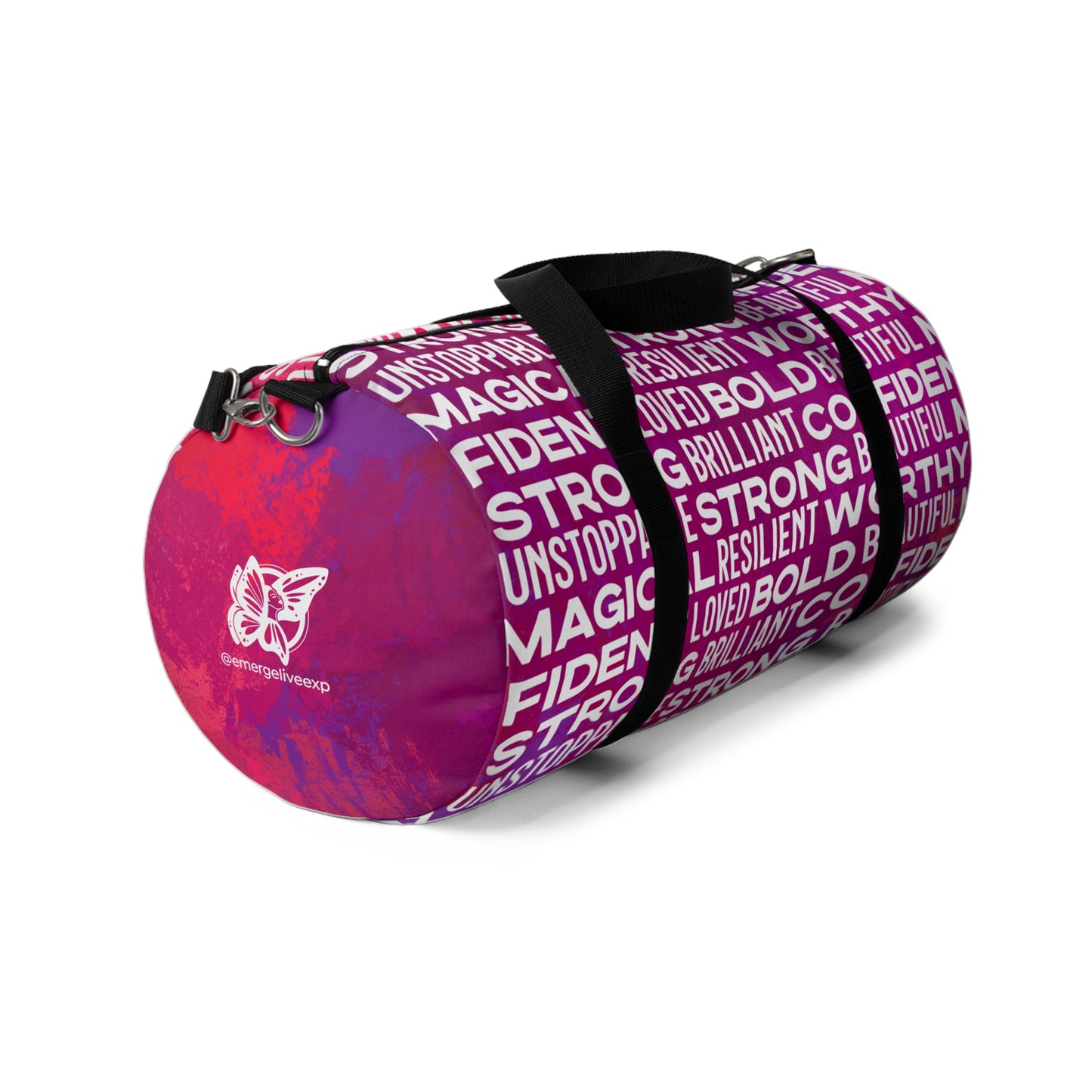 Bold Affirmations Duffel Bag (Berry)