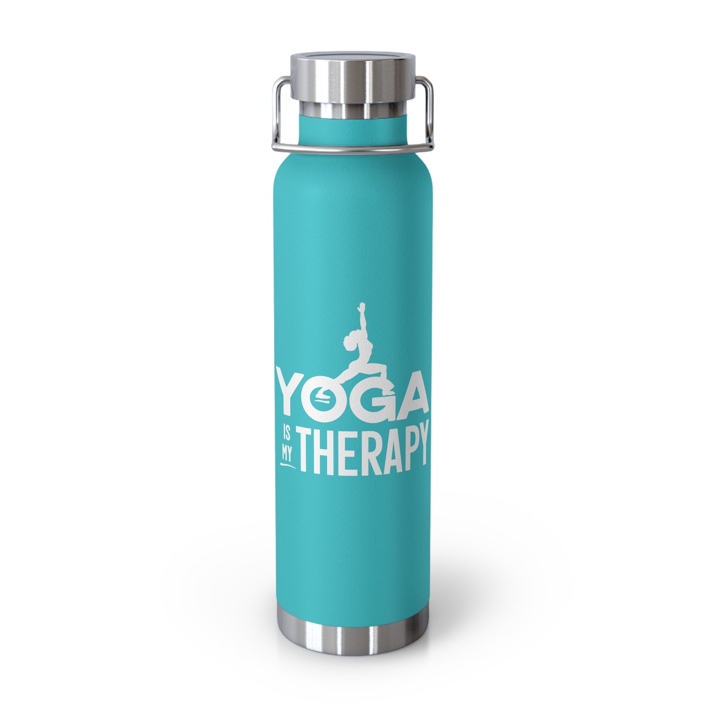 Yoga is My Therapy Copper Vacuum Insulated Bottle, 22oz