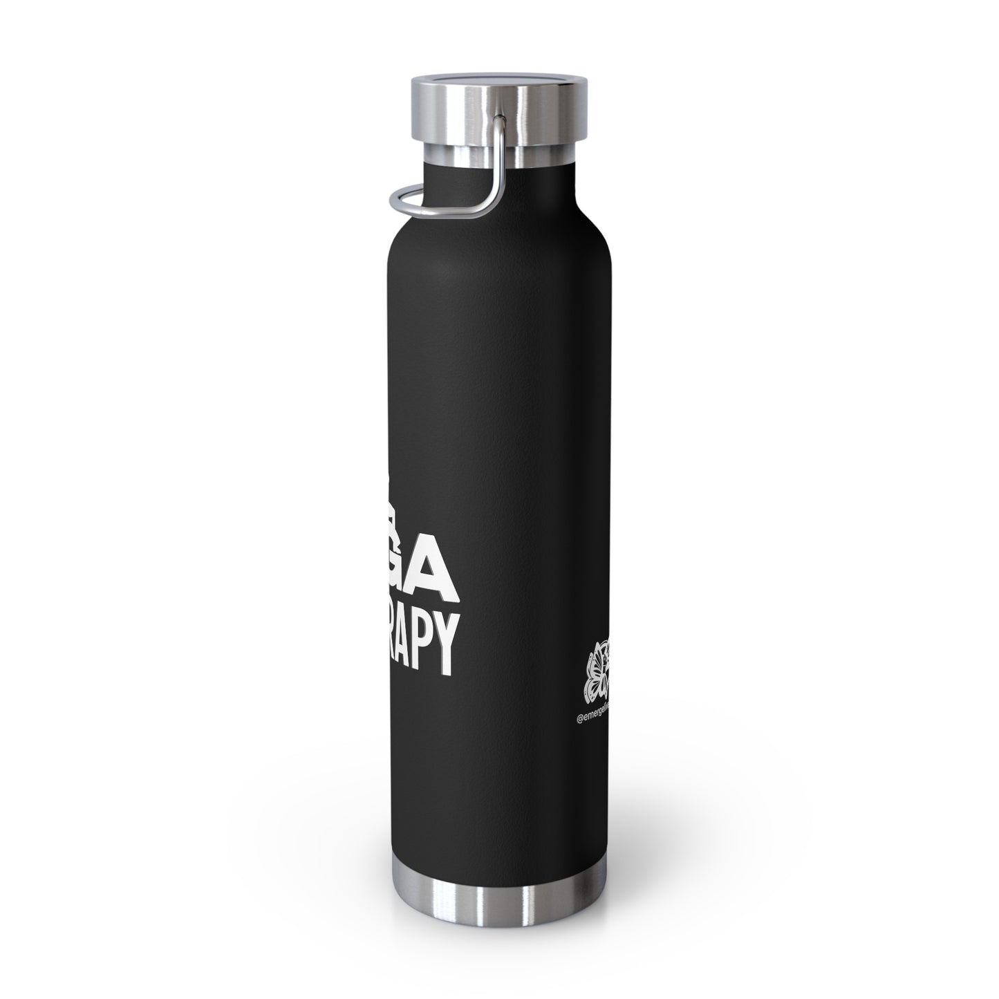 Yoga is My Therapy Copper Vacuum Insulated Bottle, 22oz