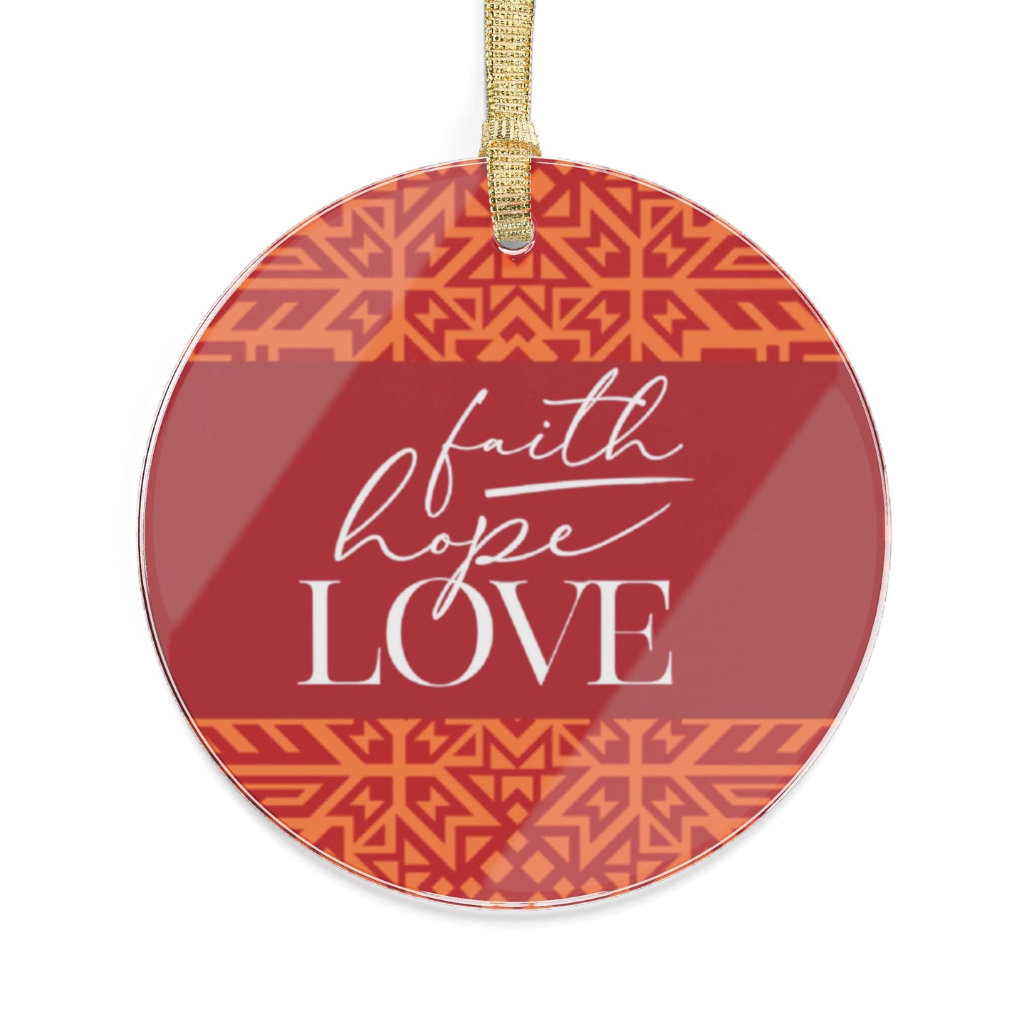 Kaya "Faith, Hope, Love" Ornament