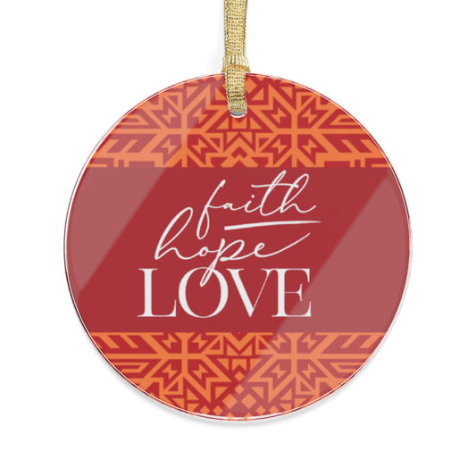 Kaya "Faith, Hope, Love" Ornament