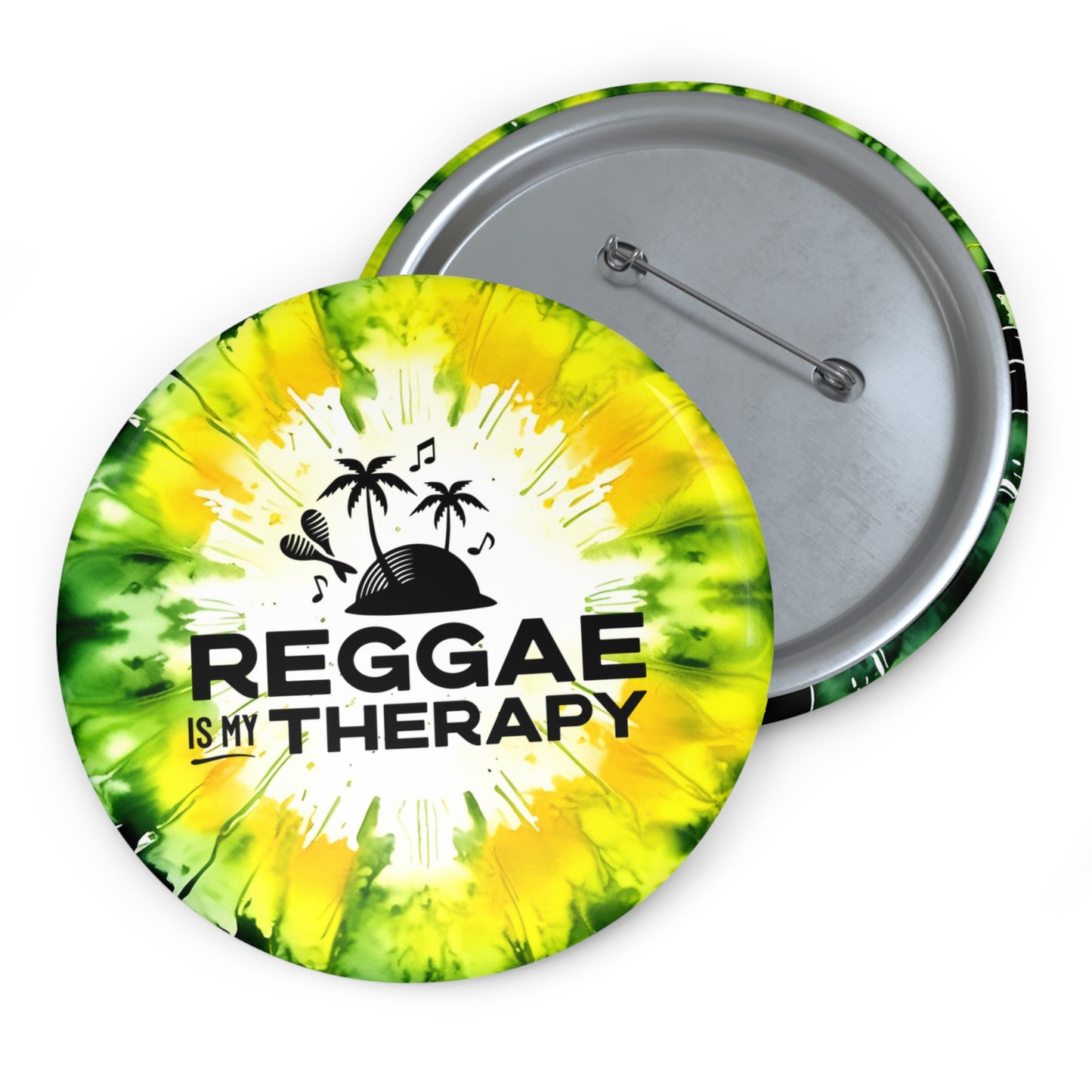 Reggae is my Therapy Custom Button