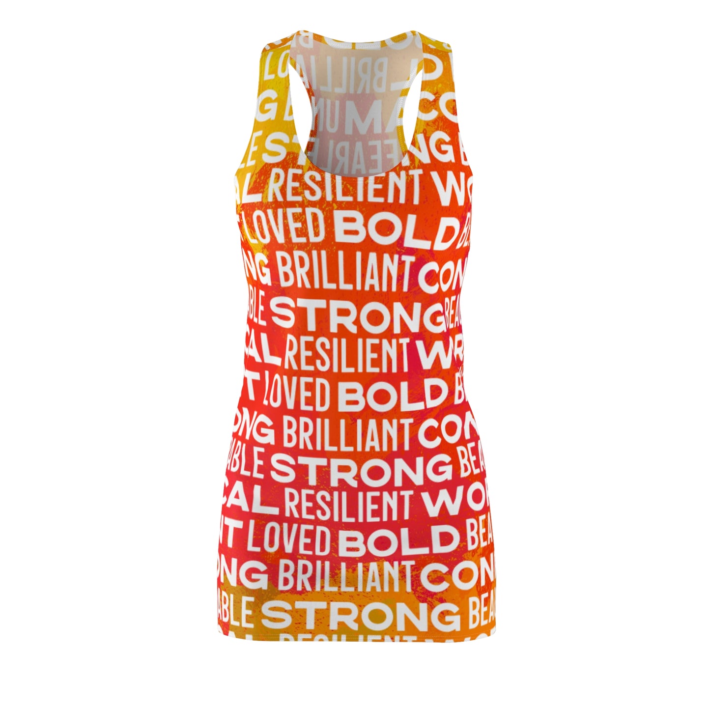 Bold Affirmations Racerback Dress (Sunrise)