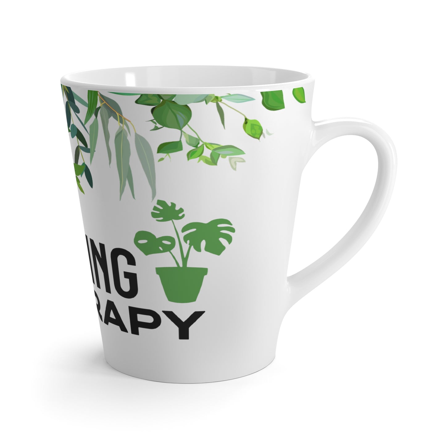 Gardening is my Therapy Latte Mug, 12 oz.