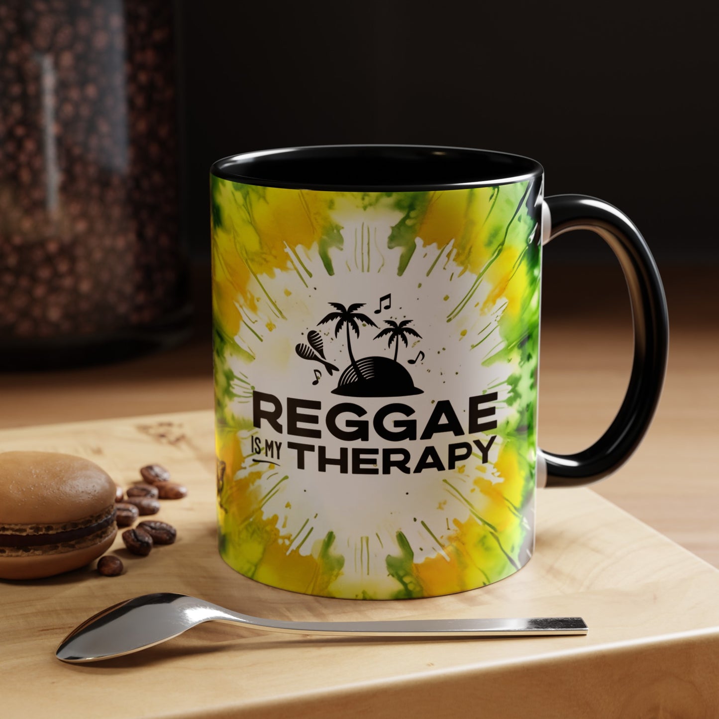 Reggae is My Therapy Accent Mug, 11oz