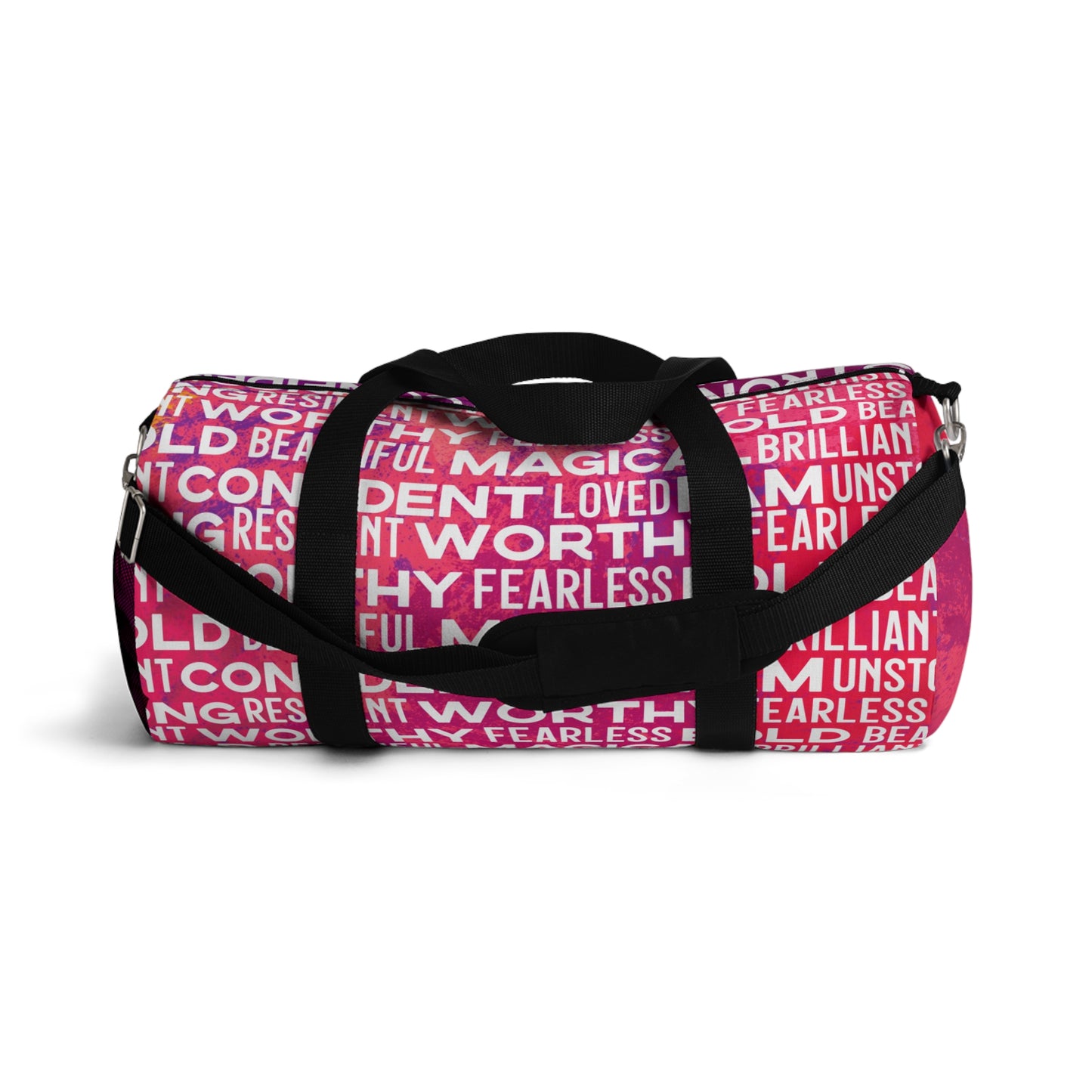 Bold Affirmations Duffel Bag (Berry)