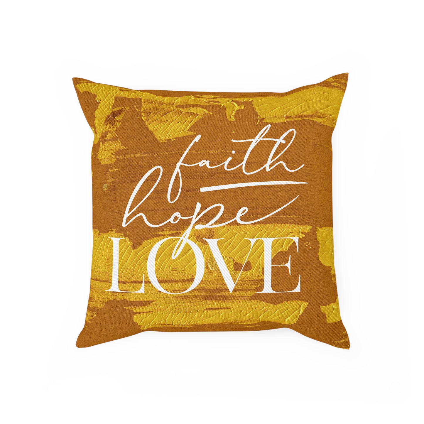 Adira "Faith, Hope, Love" Pillow (gold)