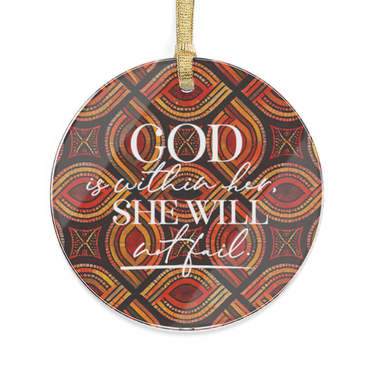 God is Within Her Acrylic Ornament