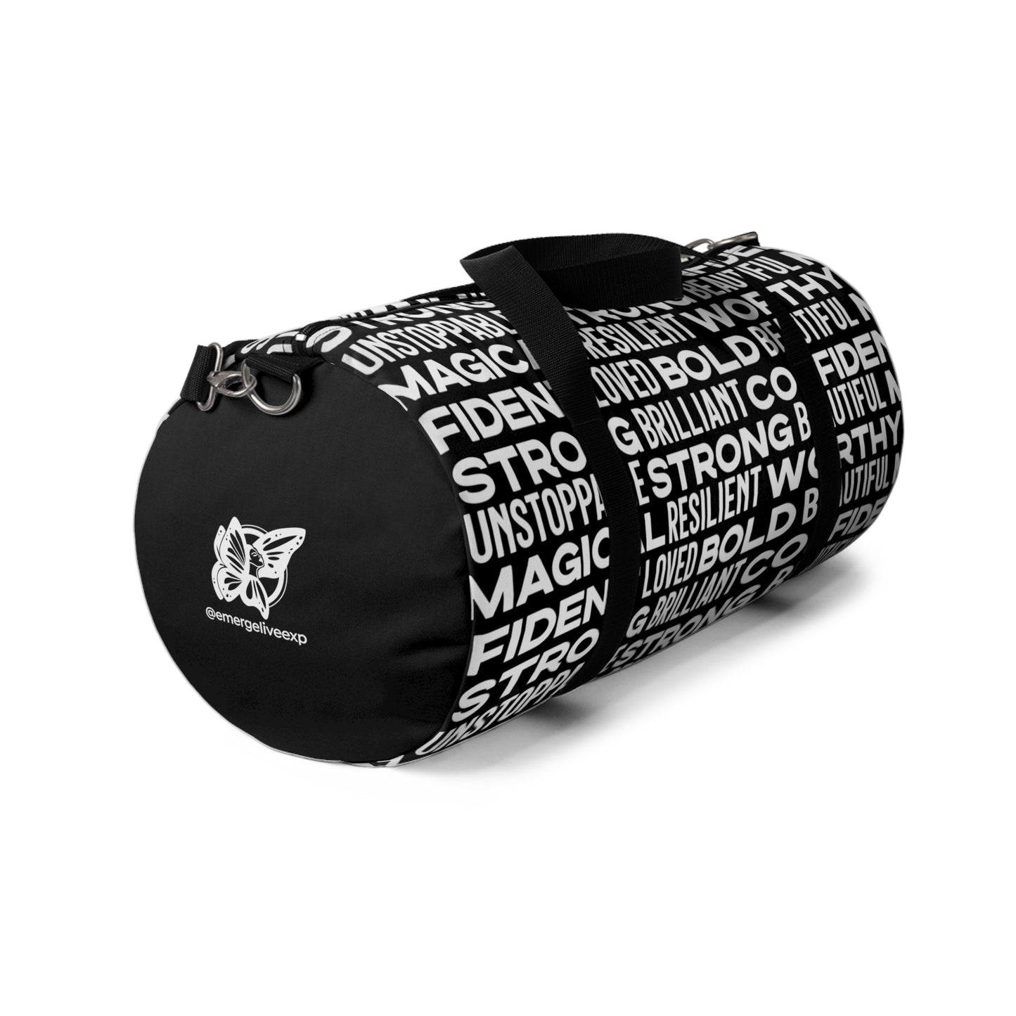 Bold Affirmations Duffel Bag (black)