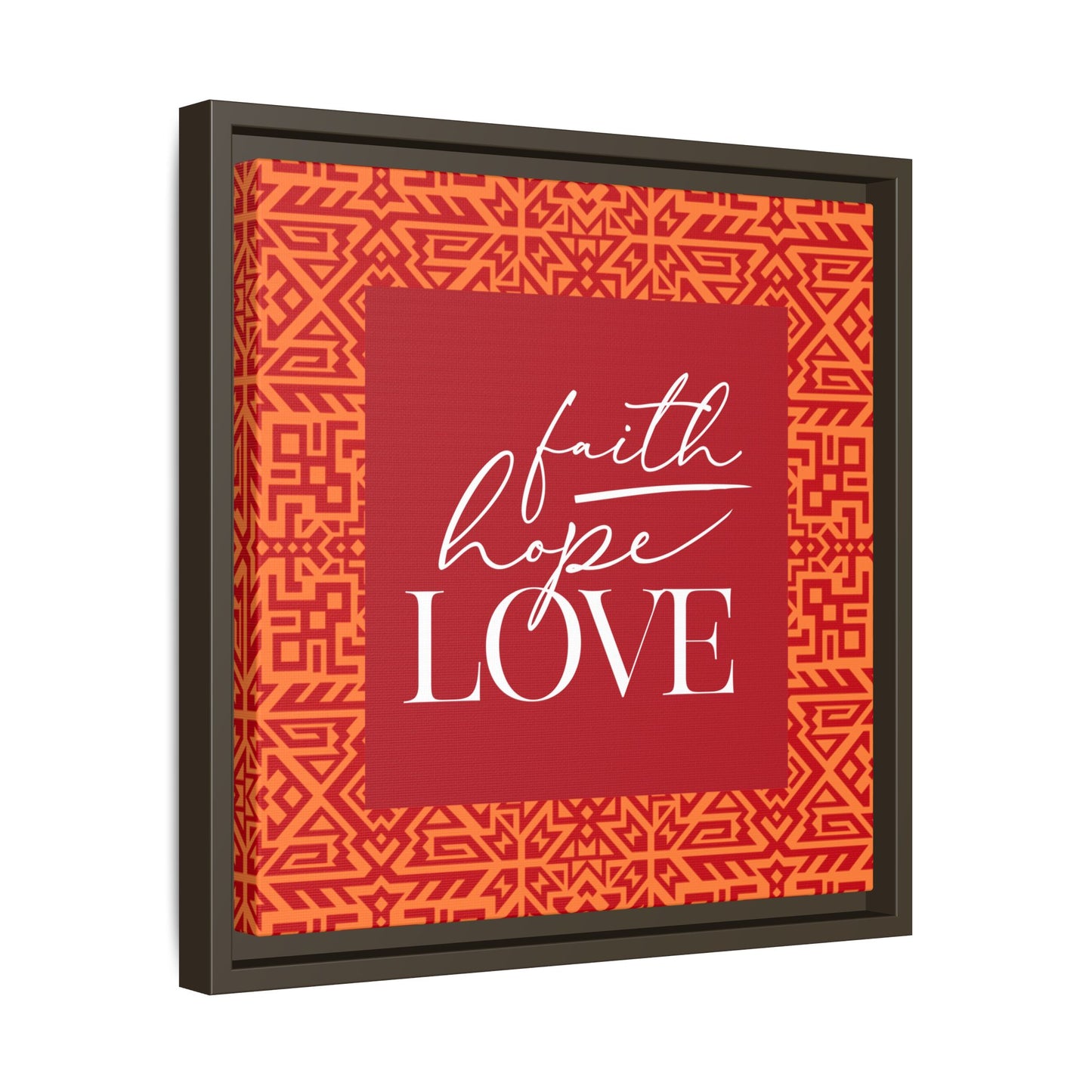 Kaya Faith, Hope, Love Framed Canvas Art