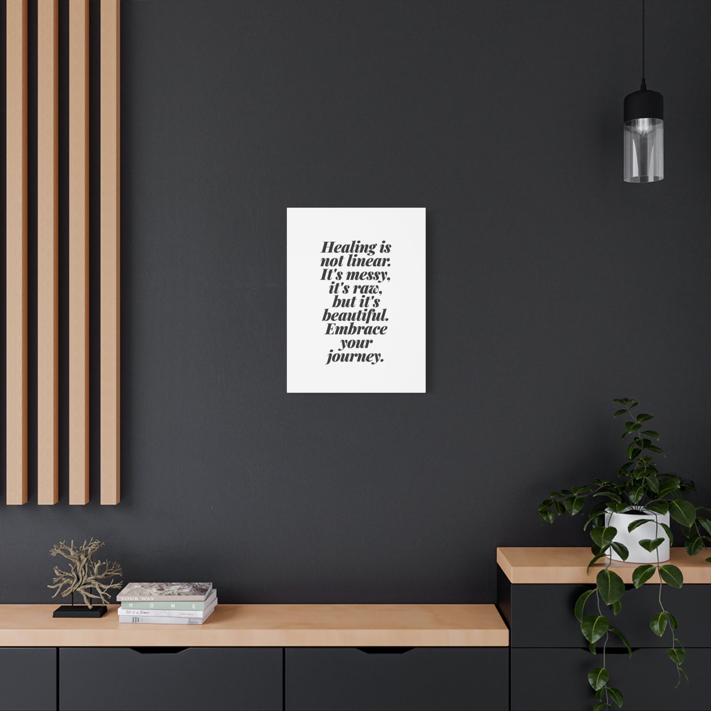 A Beautiful Mess Canvas Wall Art (text)